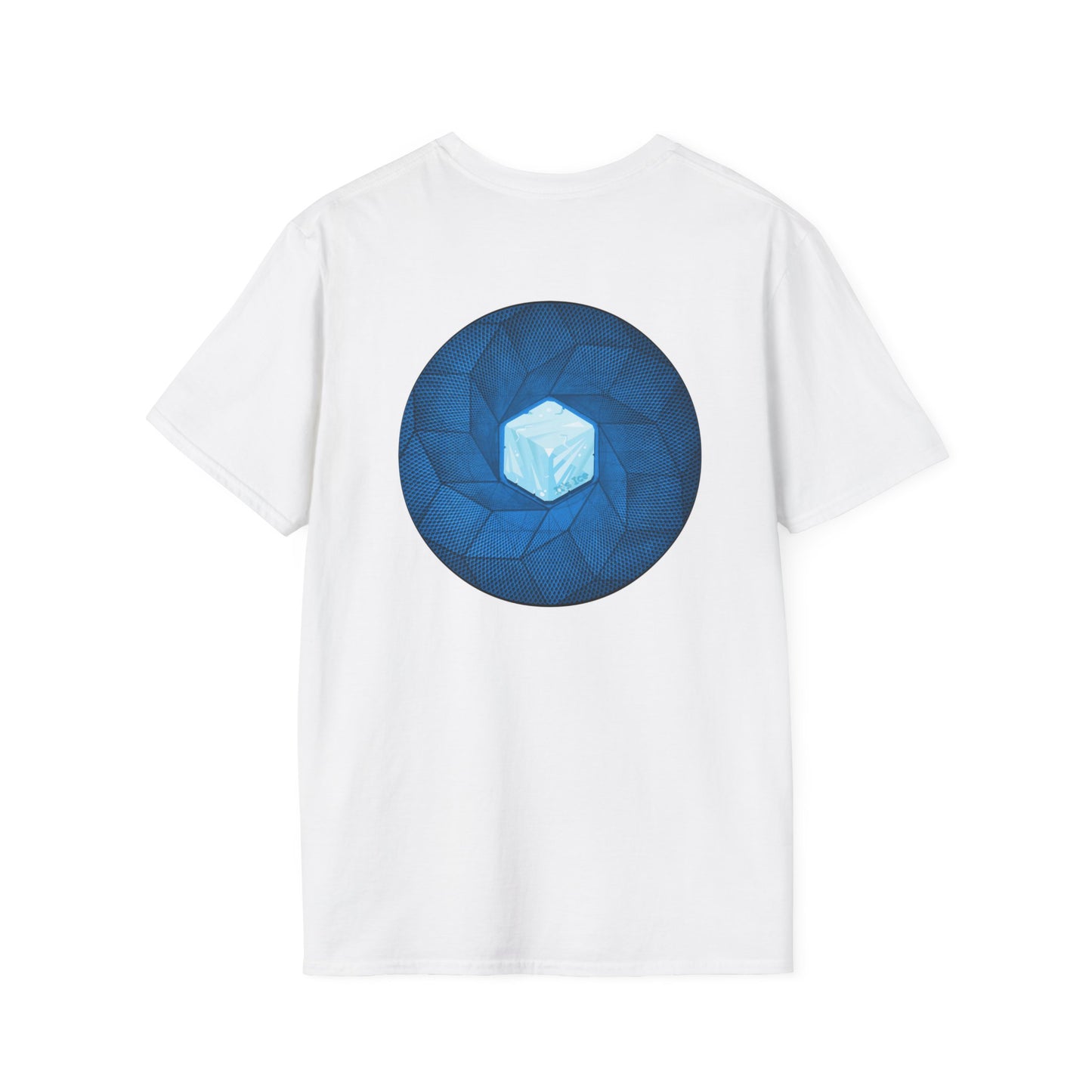 Classic Donut Tee - Unisex Soft-Style - "It's Ice... Cube's Donut" - variant 2 - blue cubed donut