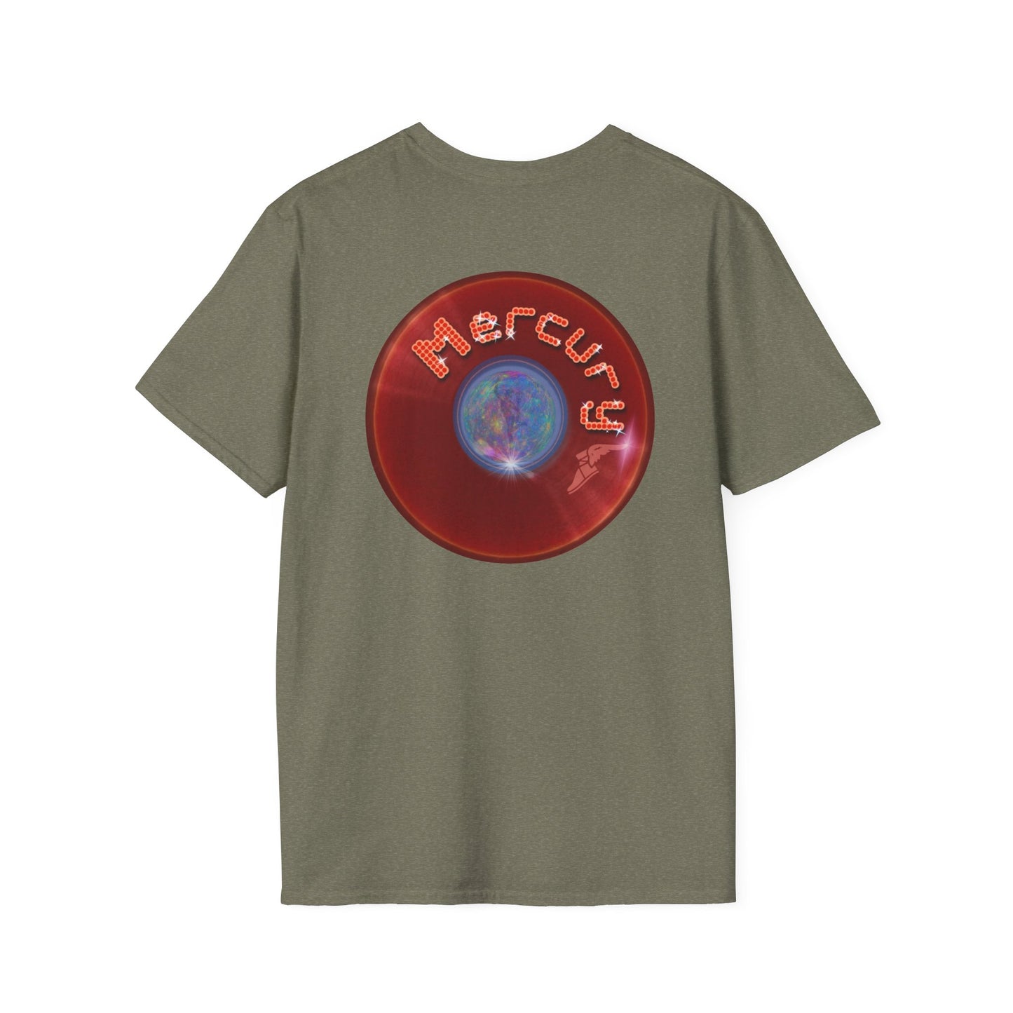 Classic Donut Tee - Unisex Soft-Style - "Donuts of the Gods" - series 1.0 - variant 3 - red donut