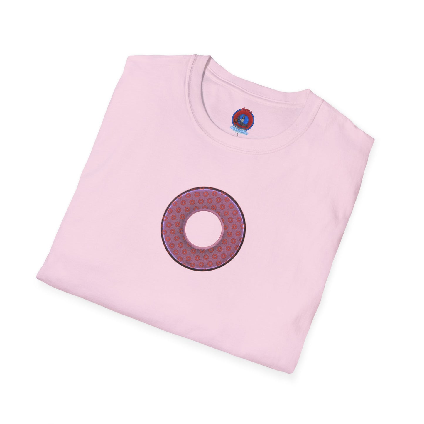 Plain Donuts/Unisex Soft-Style - "Plain Electric Paradoxical Donuts" - pink/mauve donuts