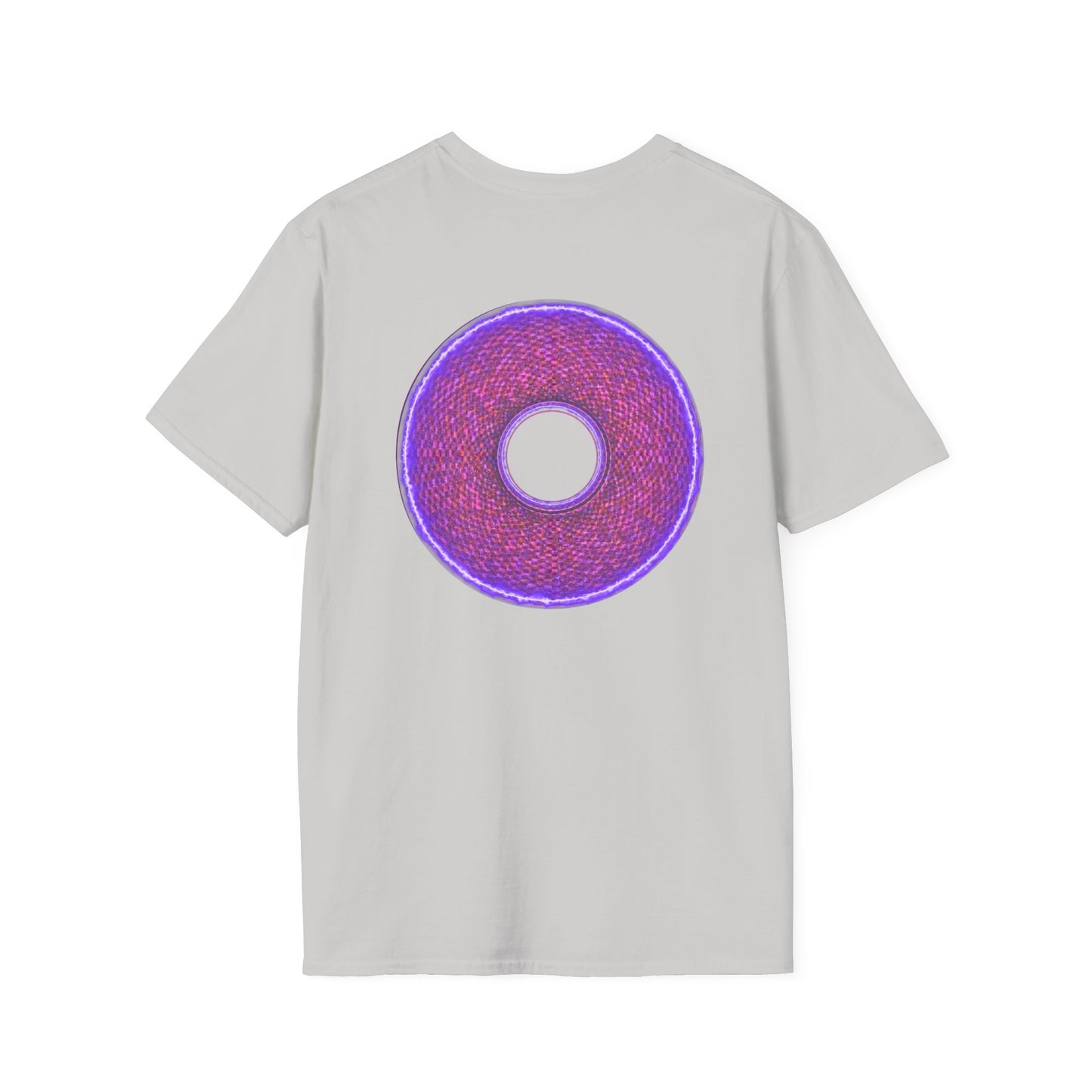 Classic Donut Tee - Unisex Soft-Style - "The Frankenstein Donut - It's Alive! " - series 1.0  - purple-ish donut