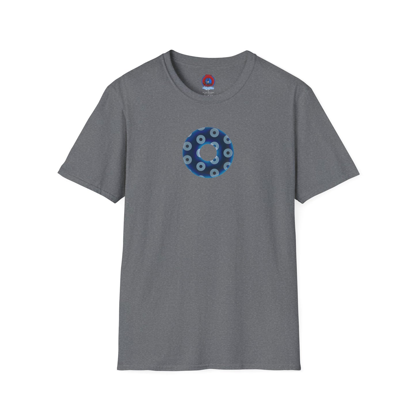 Plain Donuts/Unisex Soft-Style - "Plain Blimpy Paradoxical Donuts" - dark blue/gray donuts