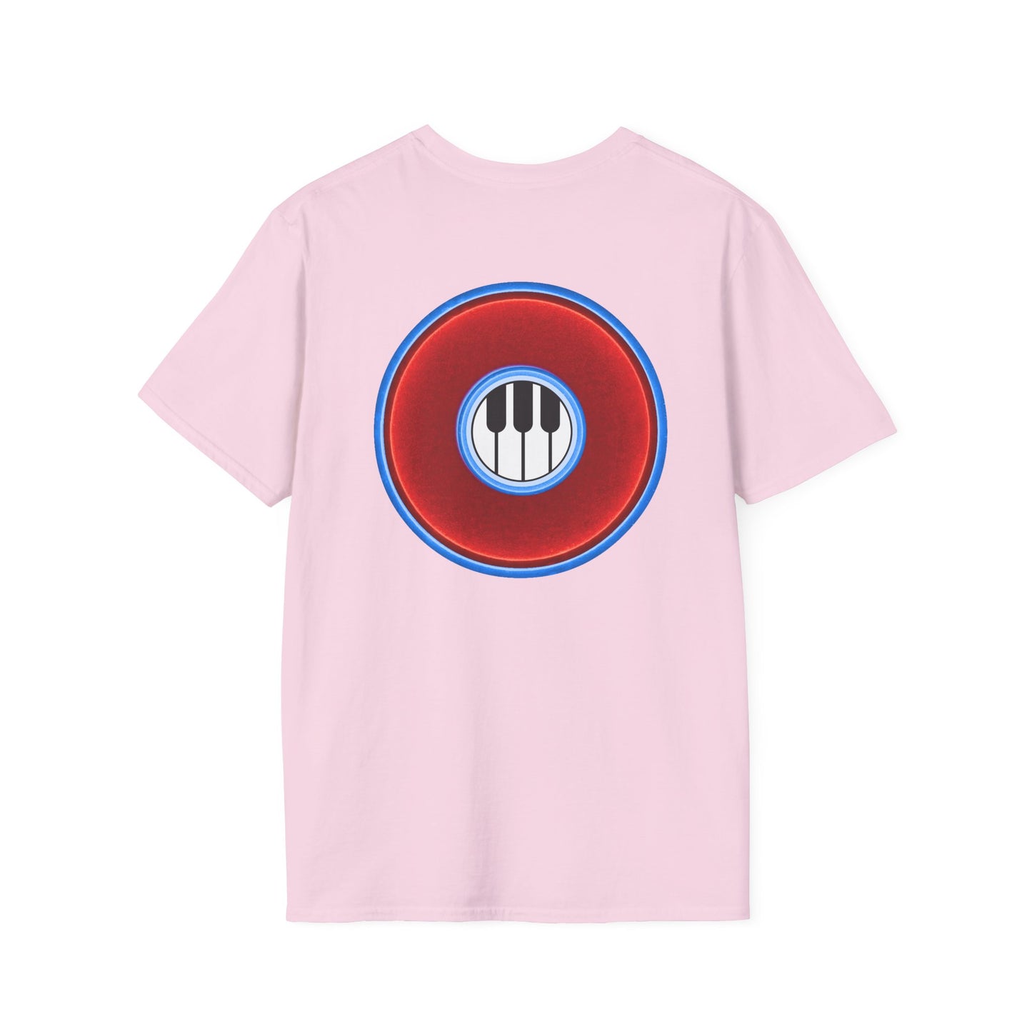 Classic Donut Tee - Unisex Soft-Style - "Rage Side Donut" - vivid red donut - variant 1