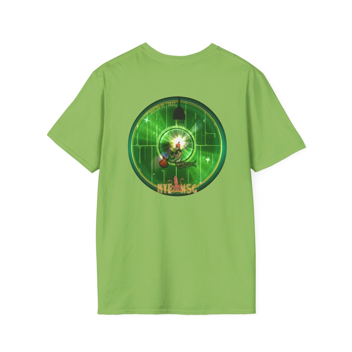 Classic Donut Tee - Unisex Soft-Style - "There was a party Dec 28-31 2022 in NYC, now tell me where were you" - series 1.0  - *green [commemorative donut]