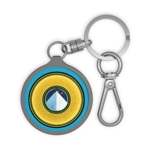 Lumpy Donut Keychain - "Limestone Donuts so Large" - series 1.0 - variant 3 - golden donut