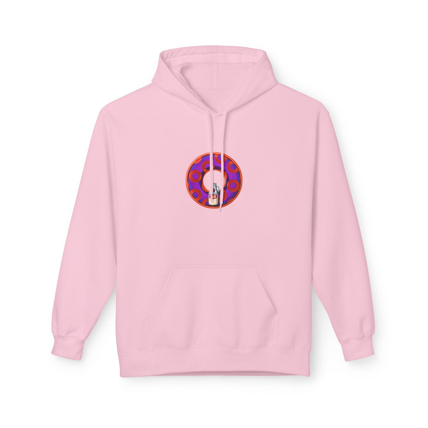 Fleece Harry Hoodies [Midweight Soft-style] - "Wooked Cream Dairy - YEMSG Donut" - blue/blue rustic paradox donut - variant 6