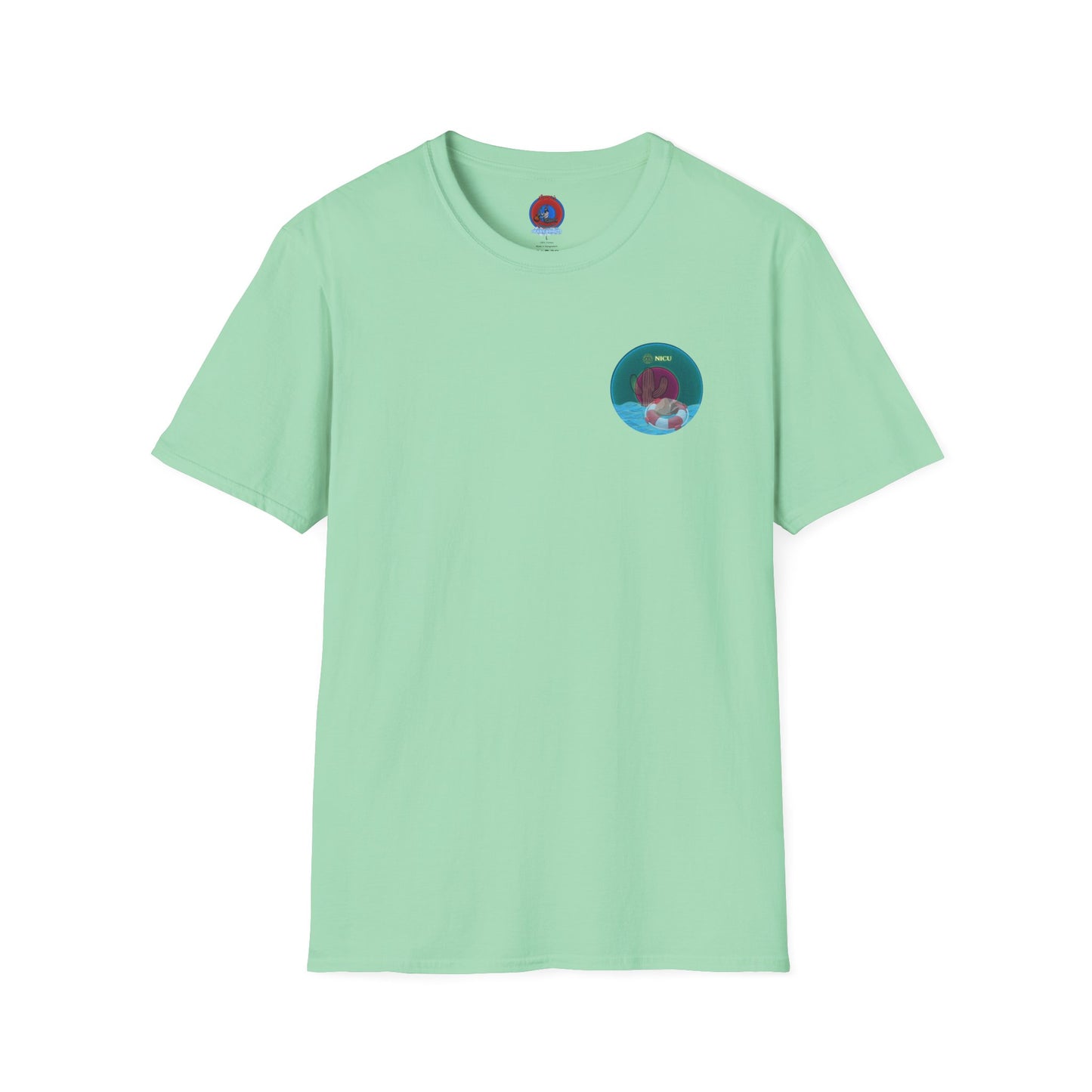 Classic Donut Tee - Unisex Soft-Style - "Masonic Donut of Rites" - series 1.0  - dark teal donut