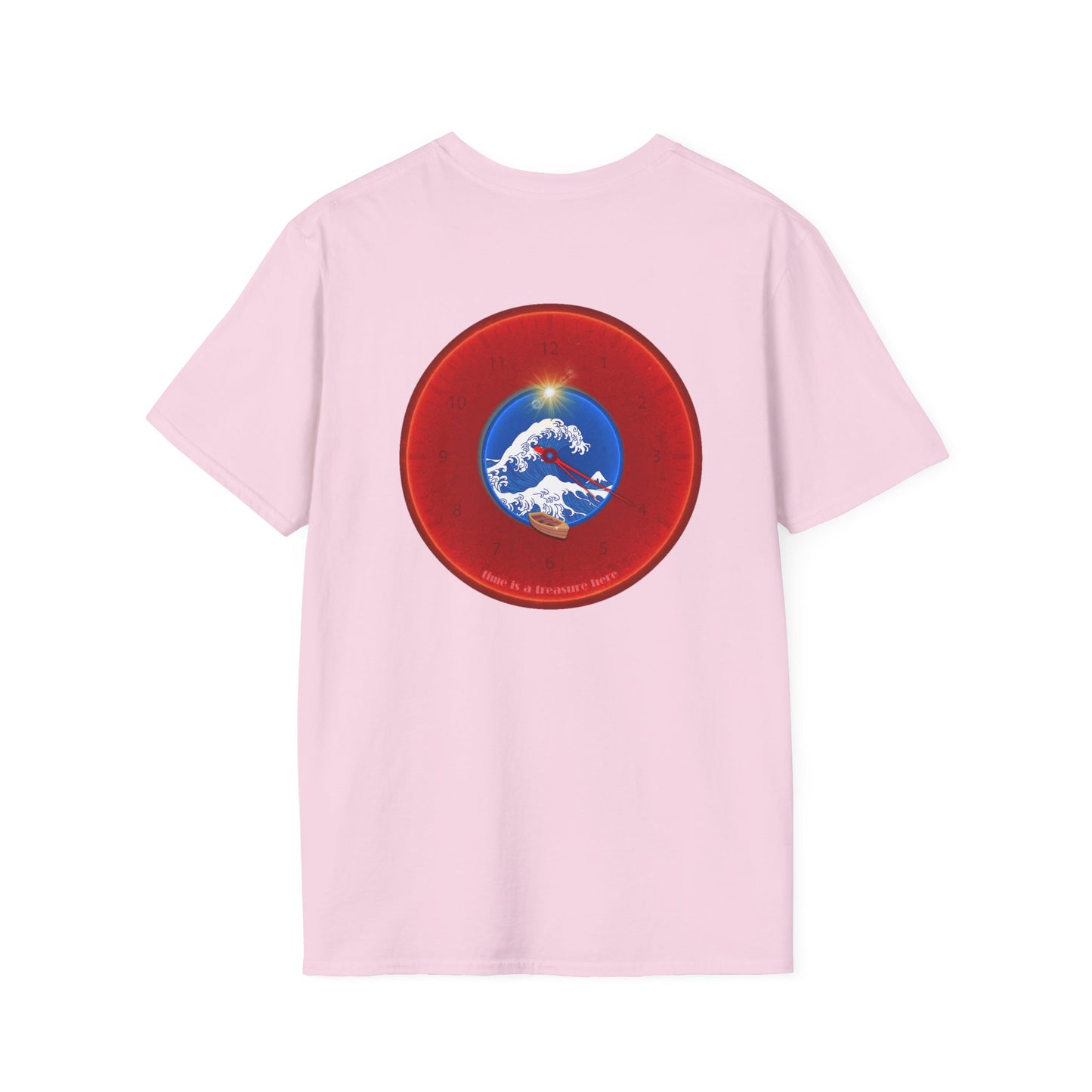 Classic Donut Tee - Unisex Soft-Style - "The Donut that Flows in every Direction" - series 1.0 - variant 2 - red donut