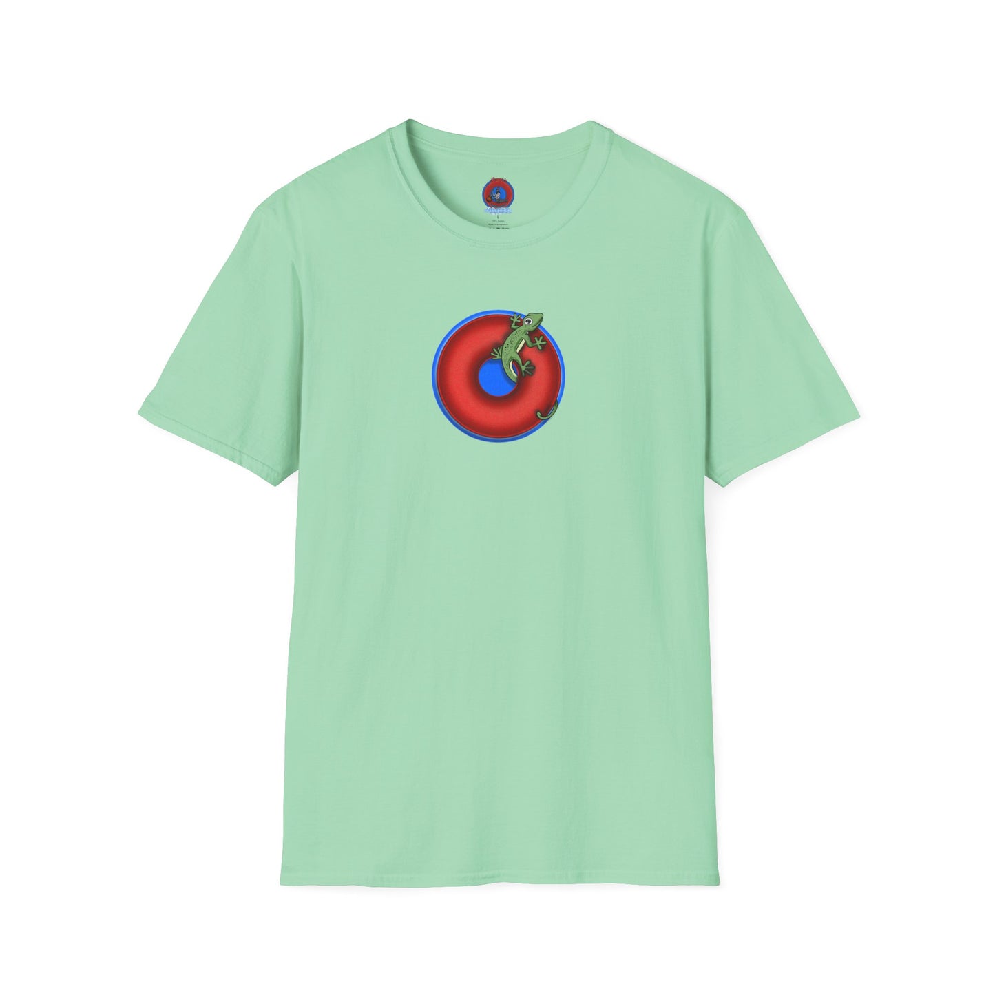 Classic Donut Tee - Unisex Soft-Style - "Practically Extinct Tee Shirt" - plump vivid red donut- variant 2