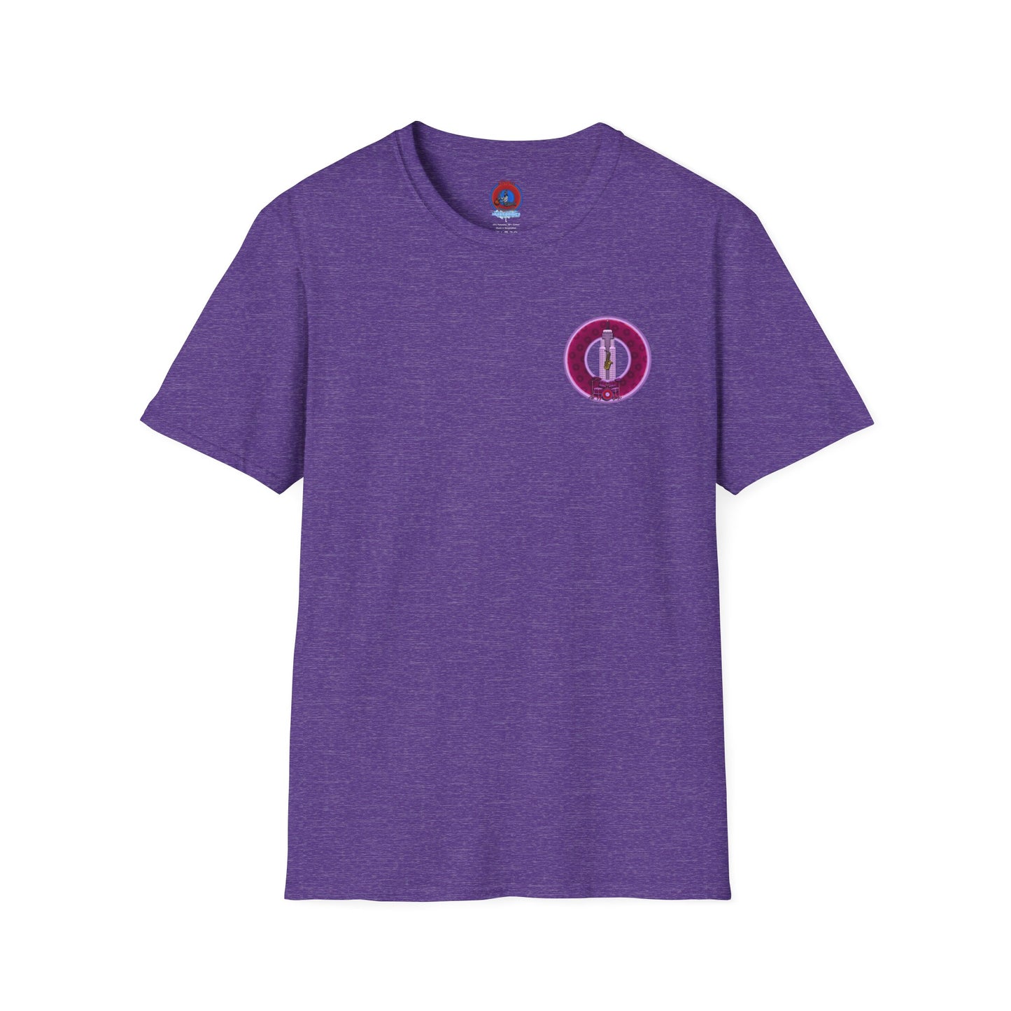 Classic Donut Tee - Unisex Soft-Style - "Simple Prep Donuts" - widemouthed purple/light purple donut