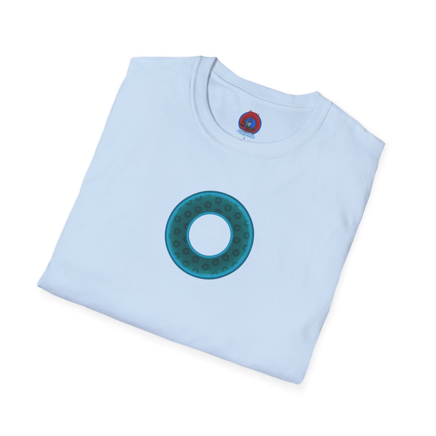 Plain Donuts/Unisex Soft-Style - "Plain Wide Mouthed Paradoxical Donuts" - dark teal/dark teal donuts