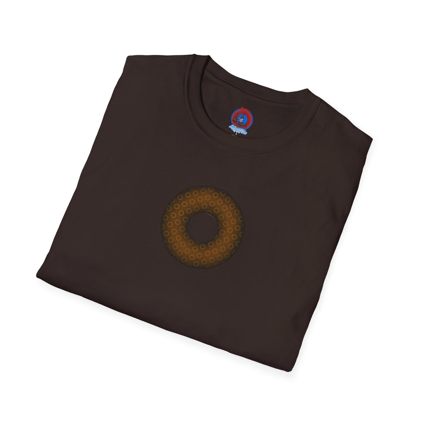 Plain Donuts/Unisex Soft-Style - "Plain Paradoxical Grided Donuts" - brown/dark brown donuts