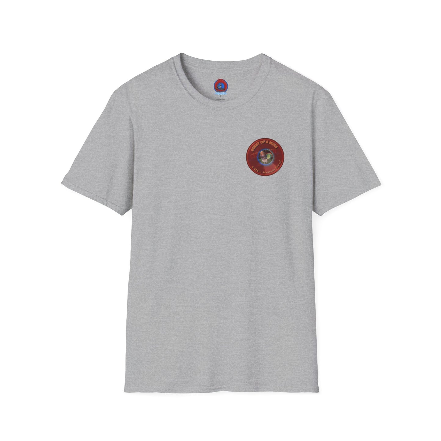 Classic Donut Tee - Unisex Soft-Style - "Mule Feed Donuts" - series 1.0 - variant 3 - red donut