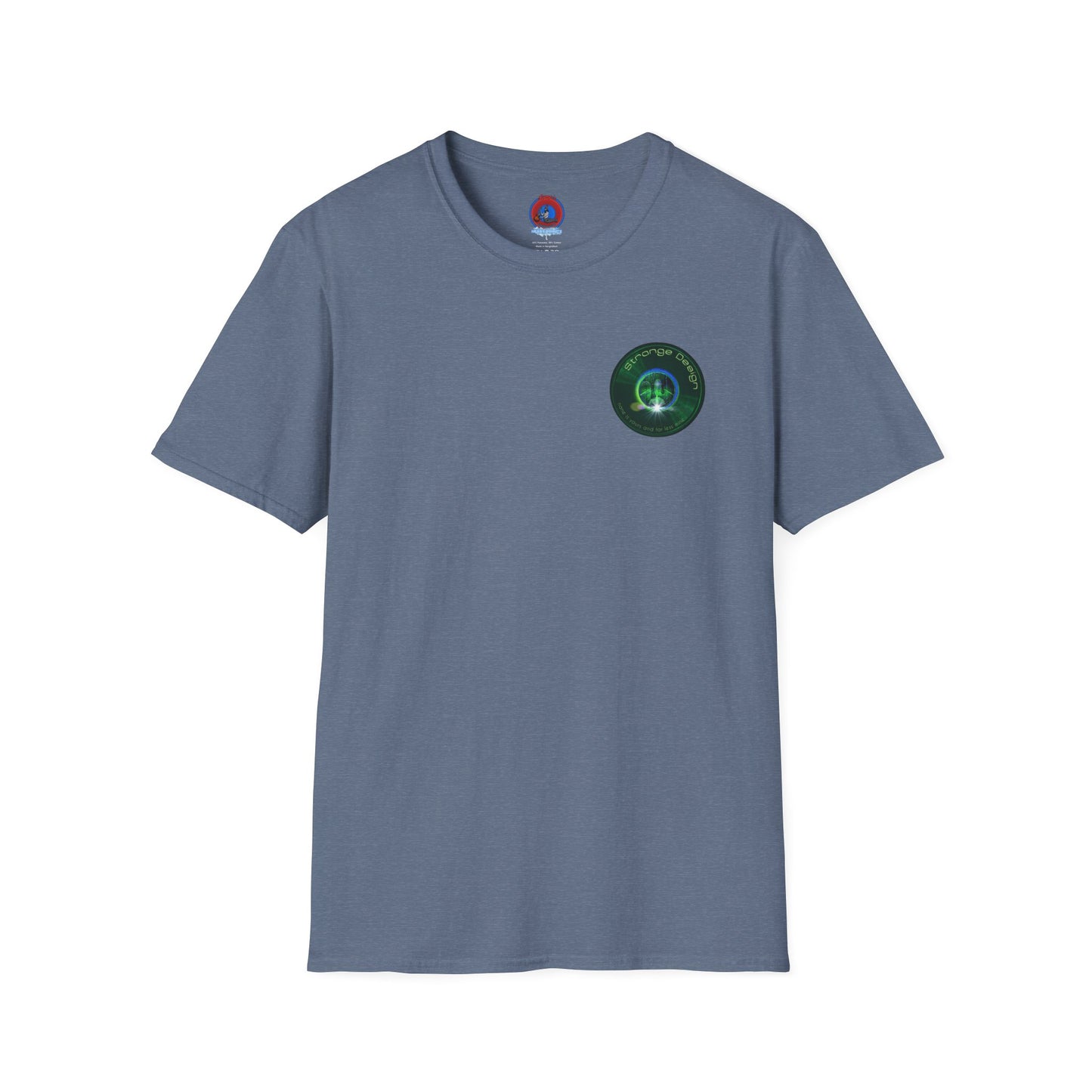 Classic Donut Tee - Unisex Soft-Style - "The Strangely Designed Donut Tee" - series 1.0 - green donut
