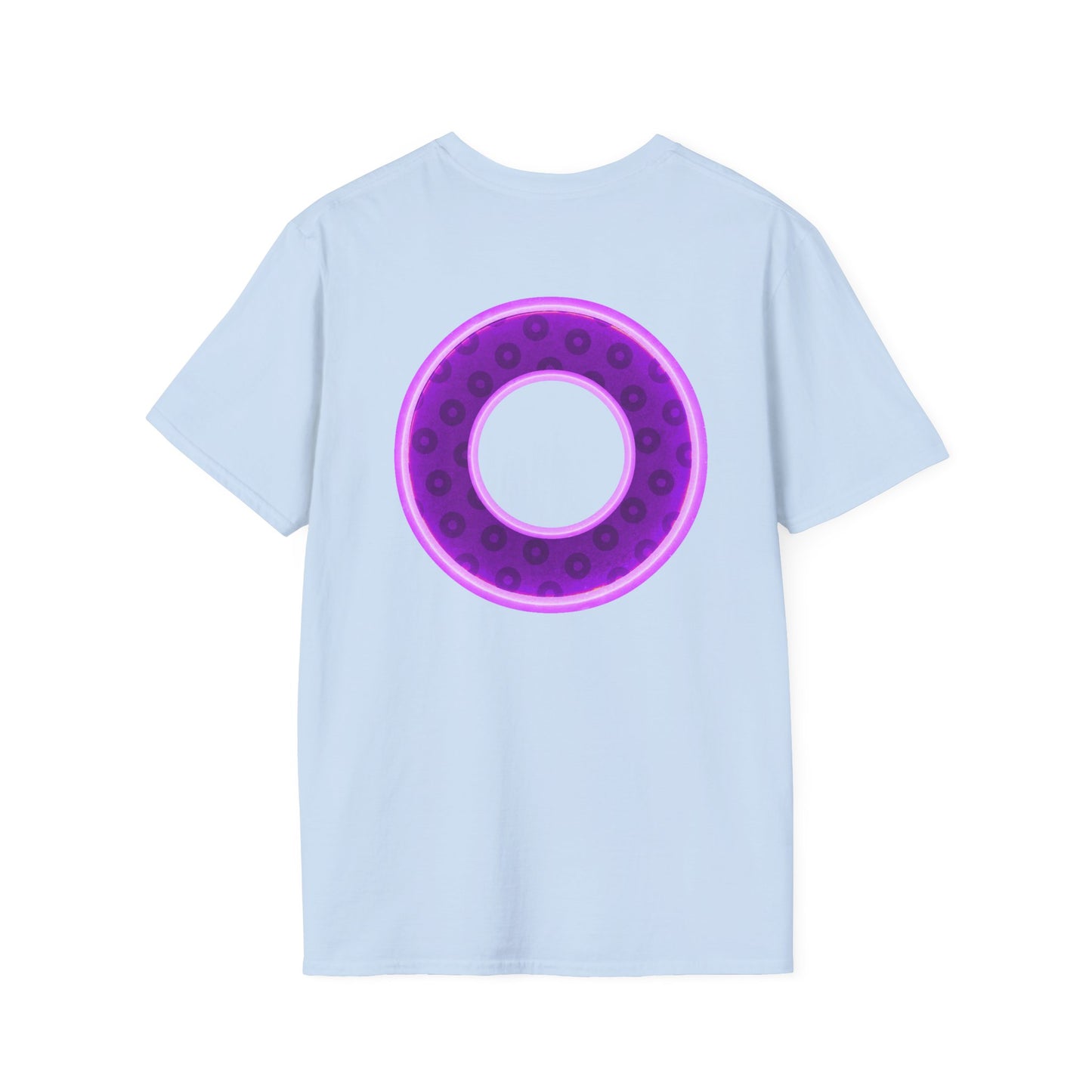 Plain Donuts/Unisex Soft-Style - "Plain Wide Mouthed Paradoxical Donuts" - dark purple/light purple donuts