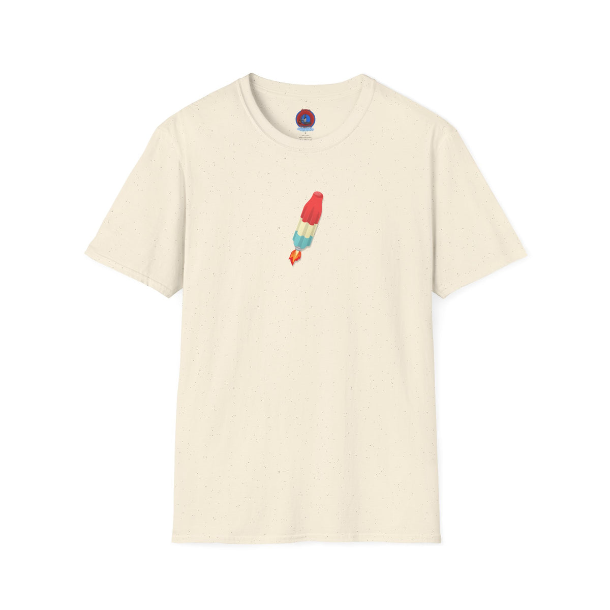 Classic Donut Tee - Unisex Soft-Style - "Blow this Popsicle Stand" - red/blue/cream - bomb pop