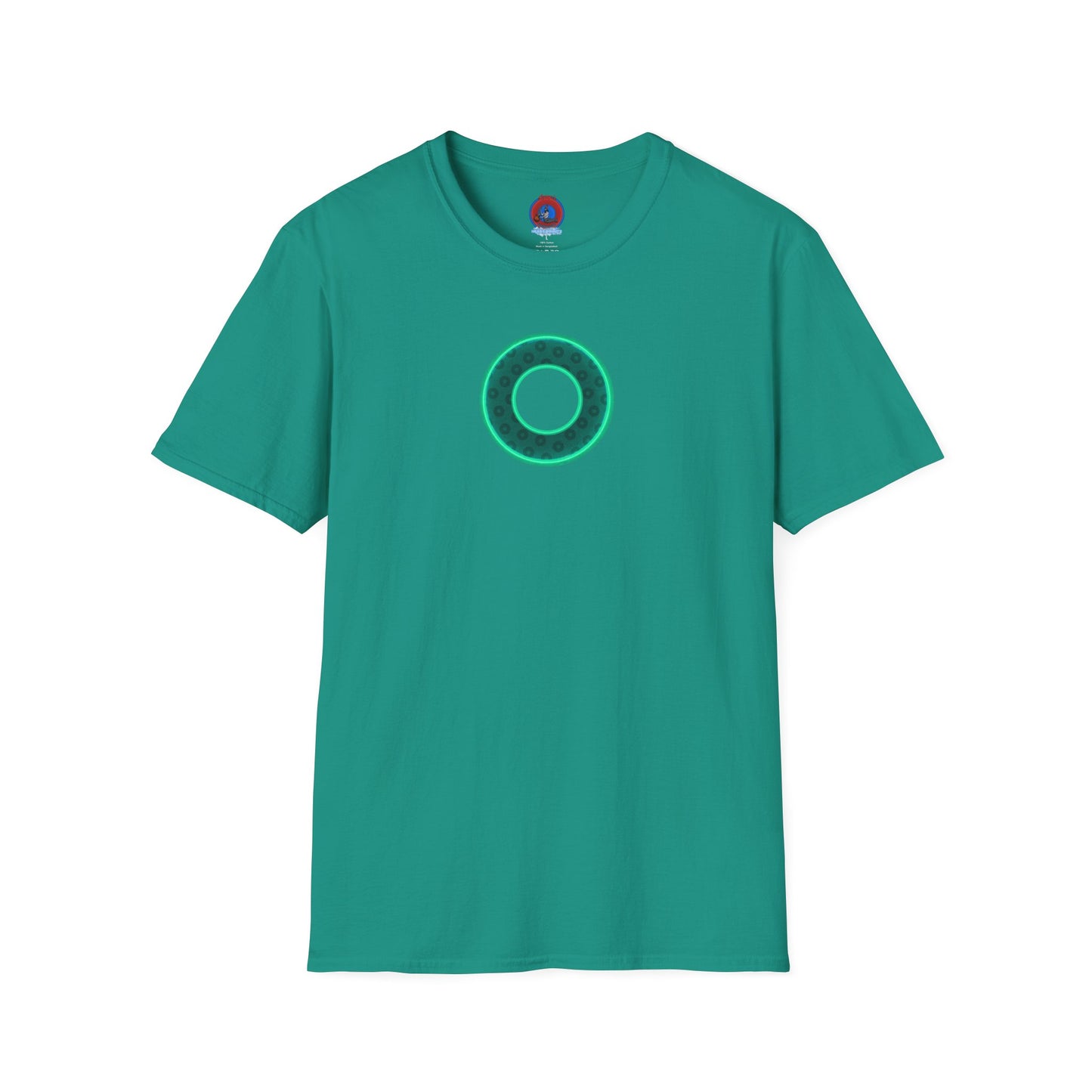 Plain Donuts/Unisex Soft-Style - "Plain Wide Mouthed Paradoxical Donuts" - forest green/mint green donuts