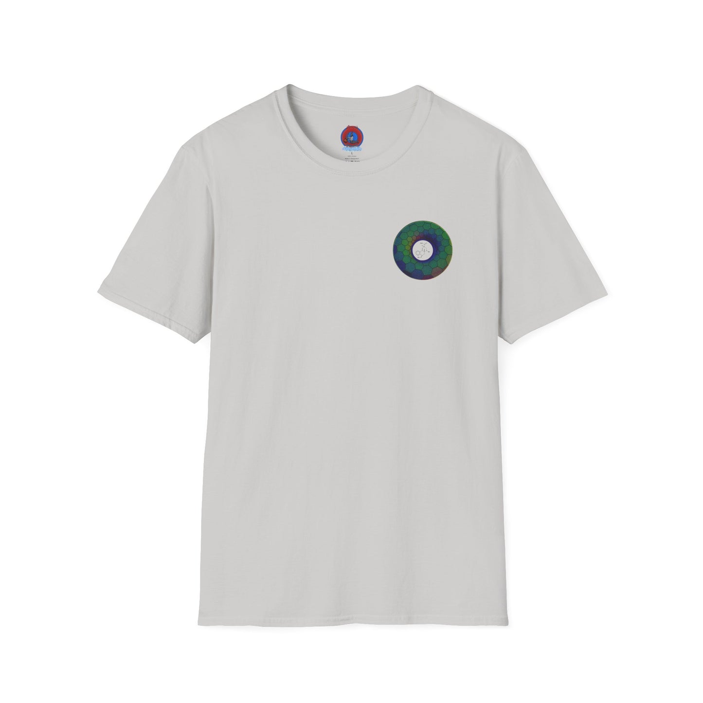 Classic Donut Tee - Unisex Soft-Style - "Dr. Albert Hofmann's Favorite Donut" - series 1.0  - variant 1 - green hexadonut