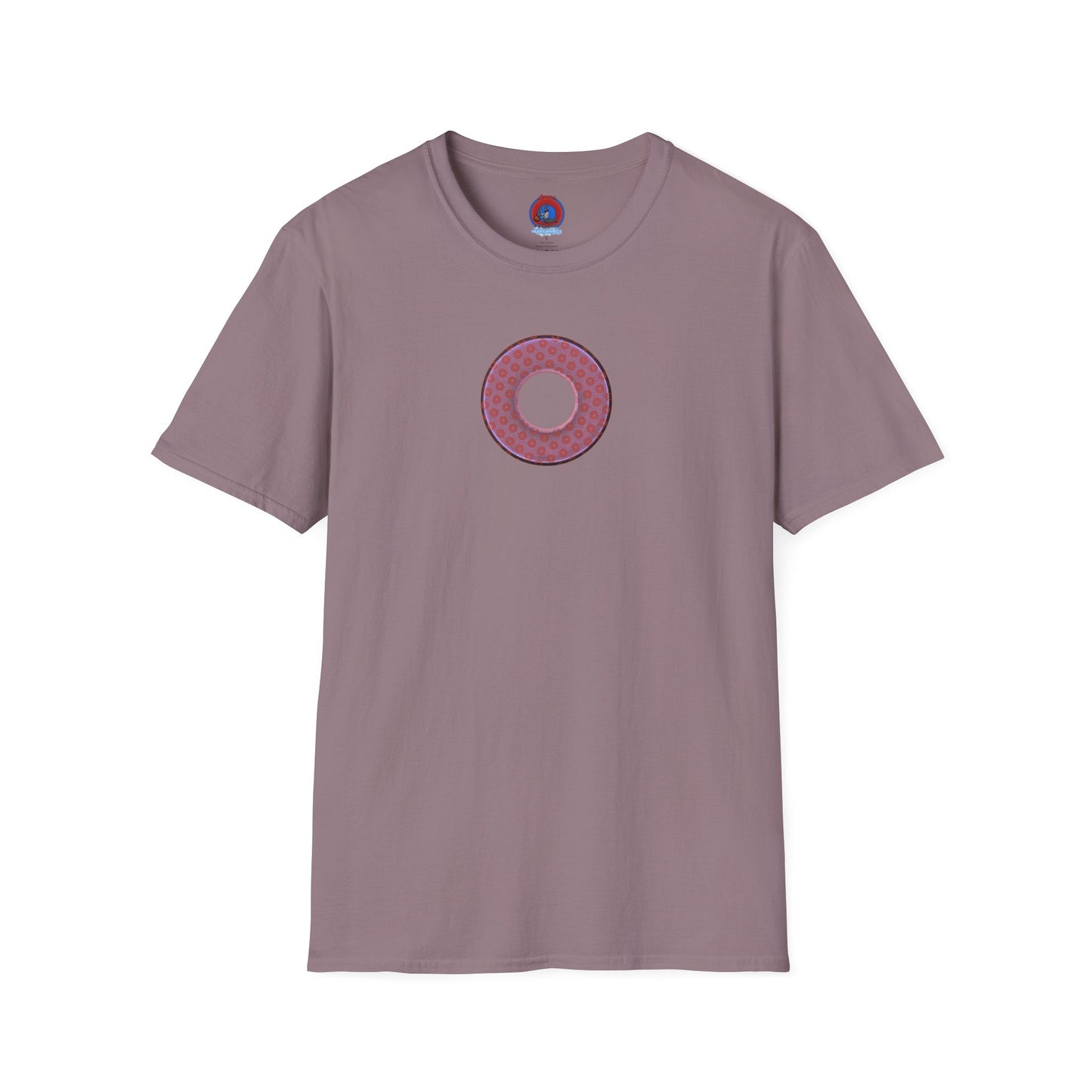 Plain Donuts/Unisex Soft-Style - "Plain Electric Paradoxical Donuts" - pink/mauve donuts