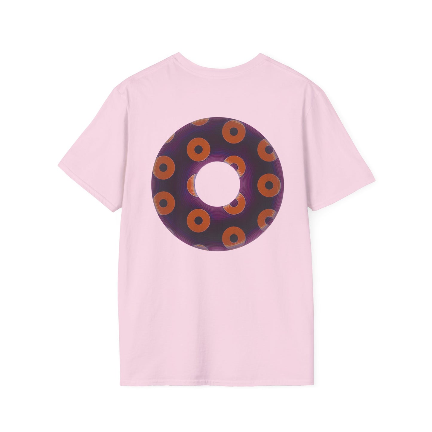 Plain Donuts/Unisex Soft-Style - "Plain Blimpy Paradoxical Donuts" - dark red-purple/orange donuts