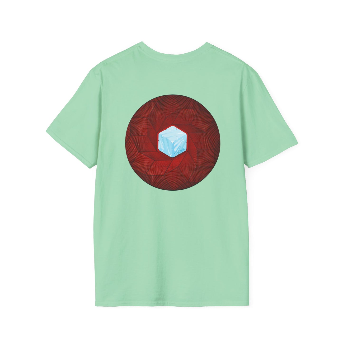 Classic Donut Tee - Unisex Soft-Style - "It's Ice... Cube's Donut" - variant 1 - red cubed donut