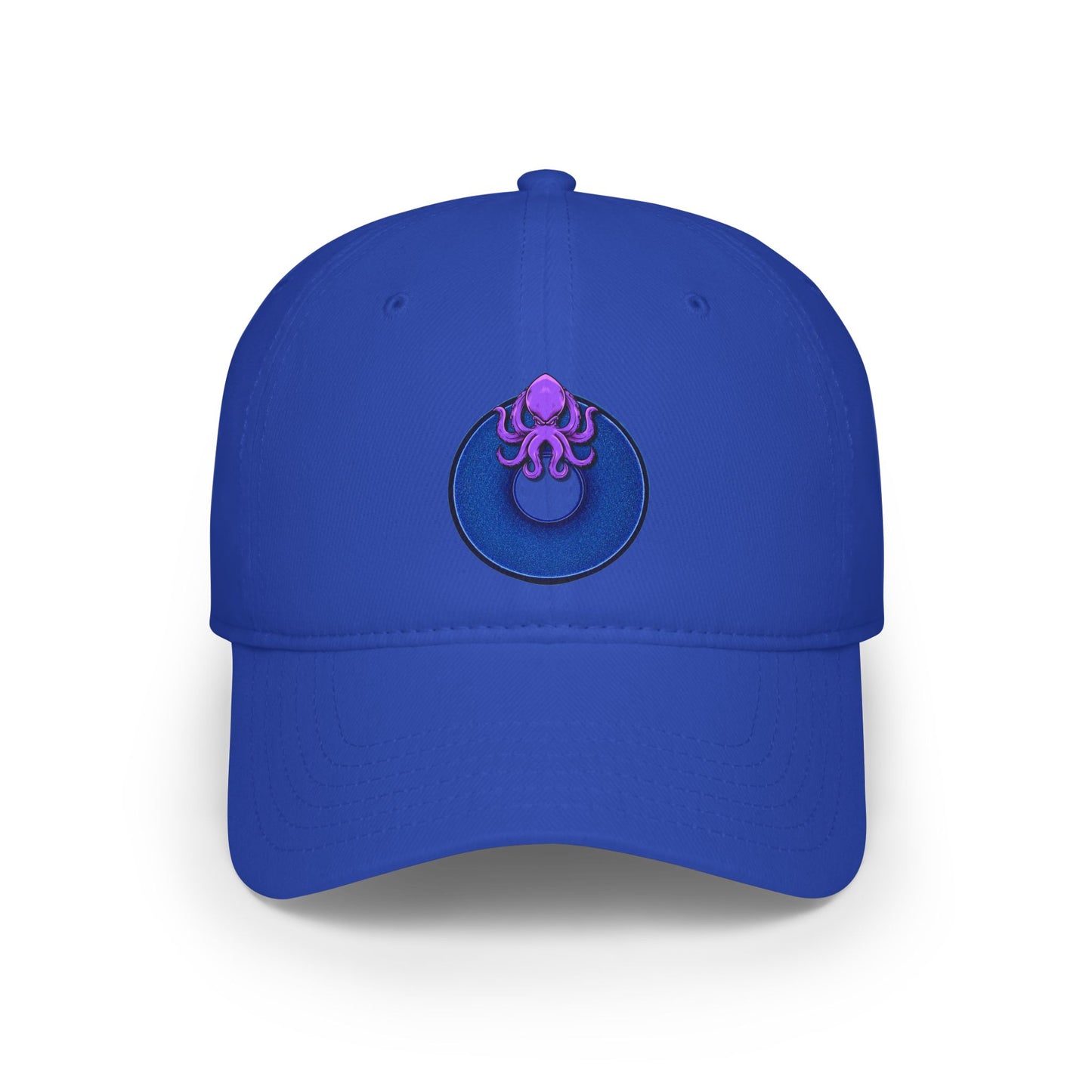 Lumpy Donut Baseball Cap - "Roger Moore's Donut" - variant 2 - vivid blue w/