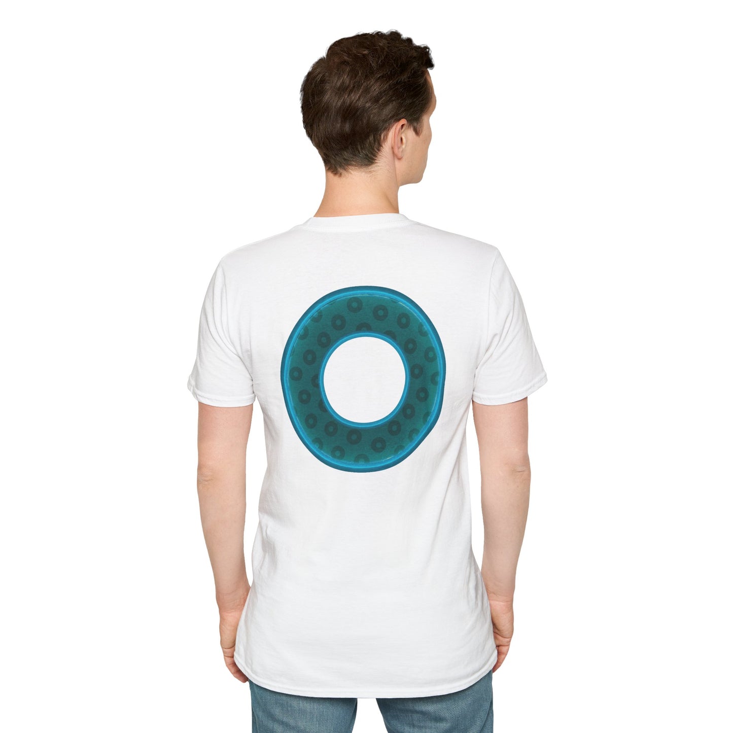 Plain Donuts/Unisex Soft-Style - "Plain Wide Mouthed Paradoxical Donuts" - dark teal/dark teal donuts