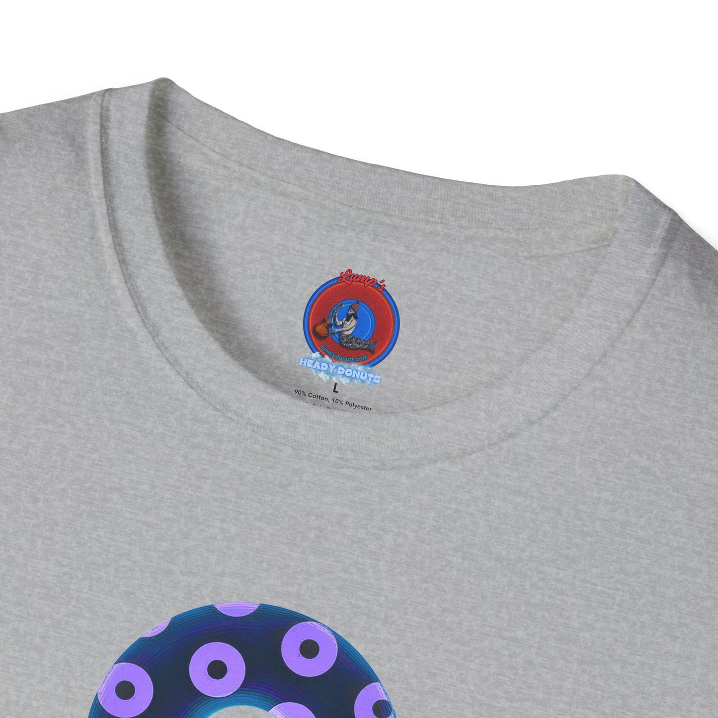 Plain Donuts/Unisex Soft-Style - "Plain Blimpy Paradoxical Donuts" - dark blue/bright purple donuts