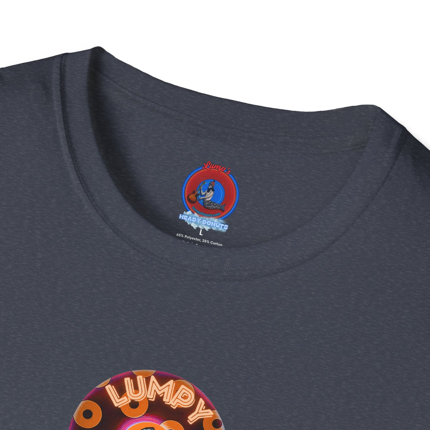 Coffee Traders Tee - Unisex Soft-Style - "Blastoff " - paradoxical donuts - variant 2 - logo front/mothership back