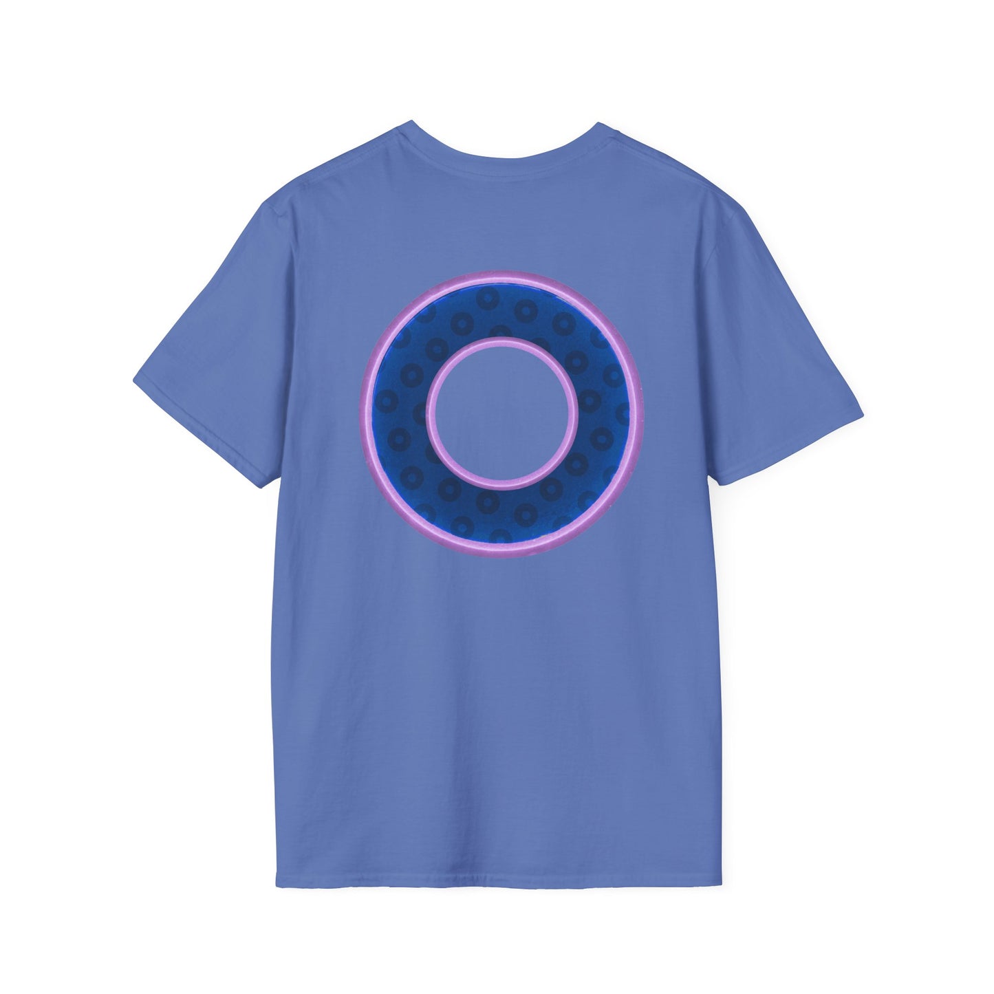 Plain Donuts/Unisex Soft-Style - "Plain Wide Mouthed Paradoxical Donuts" - dark blue/light purple donuts