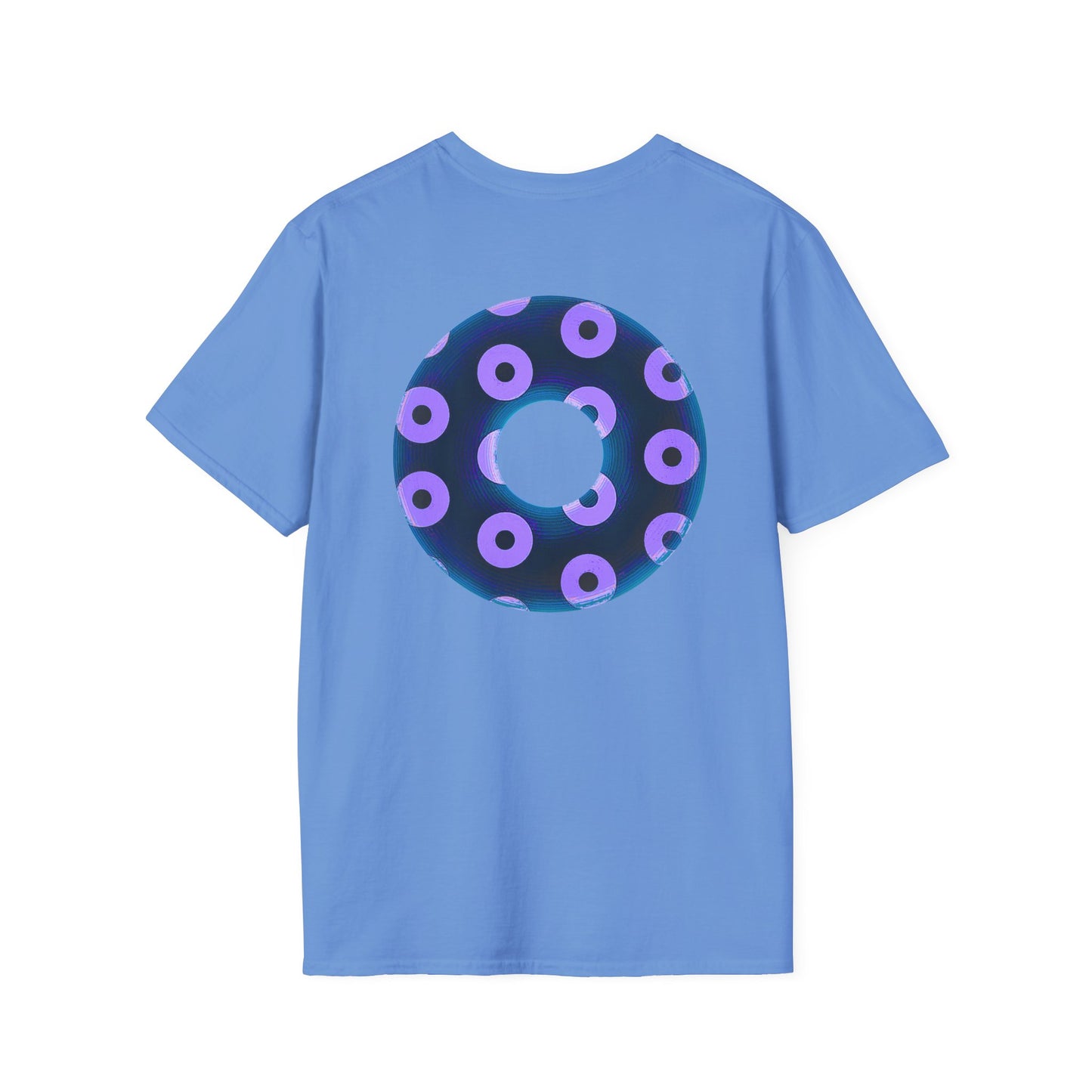 Plain Donuts/Unisex Soft-Style - "Plain Blimpy Paradoxical Donuts" - dark blue/light purple donuts