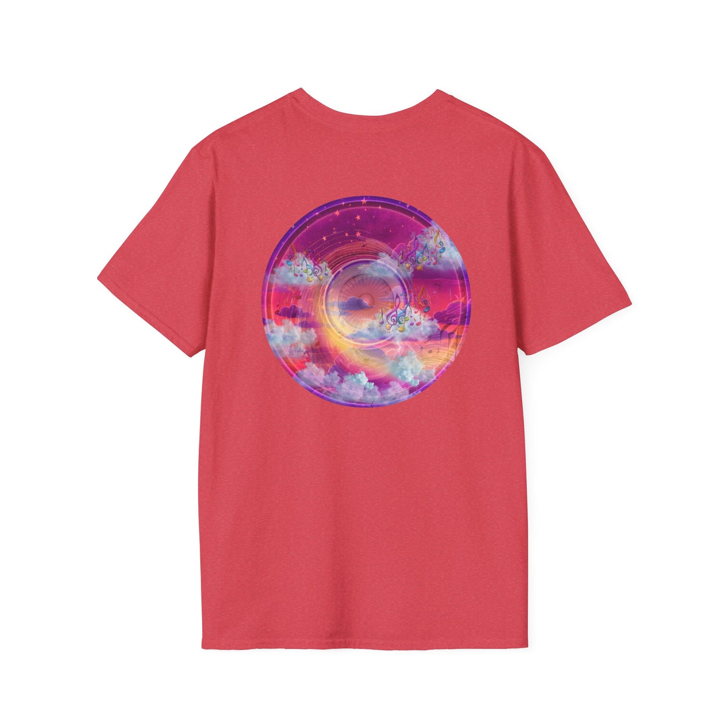 Classic Donut Tee - Unisex Soft-Style - "Pillow Donuts of Cotton" - vivid magenta pic donut