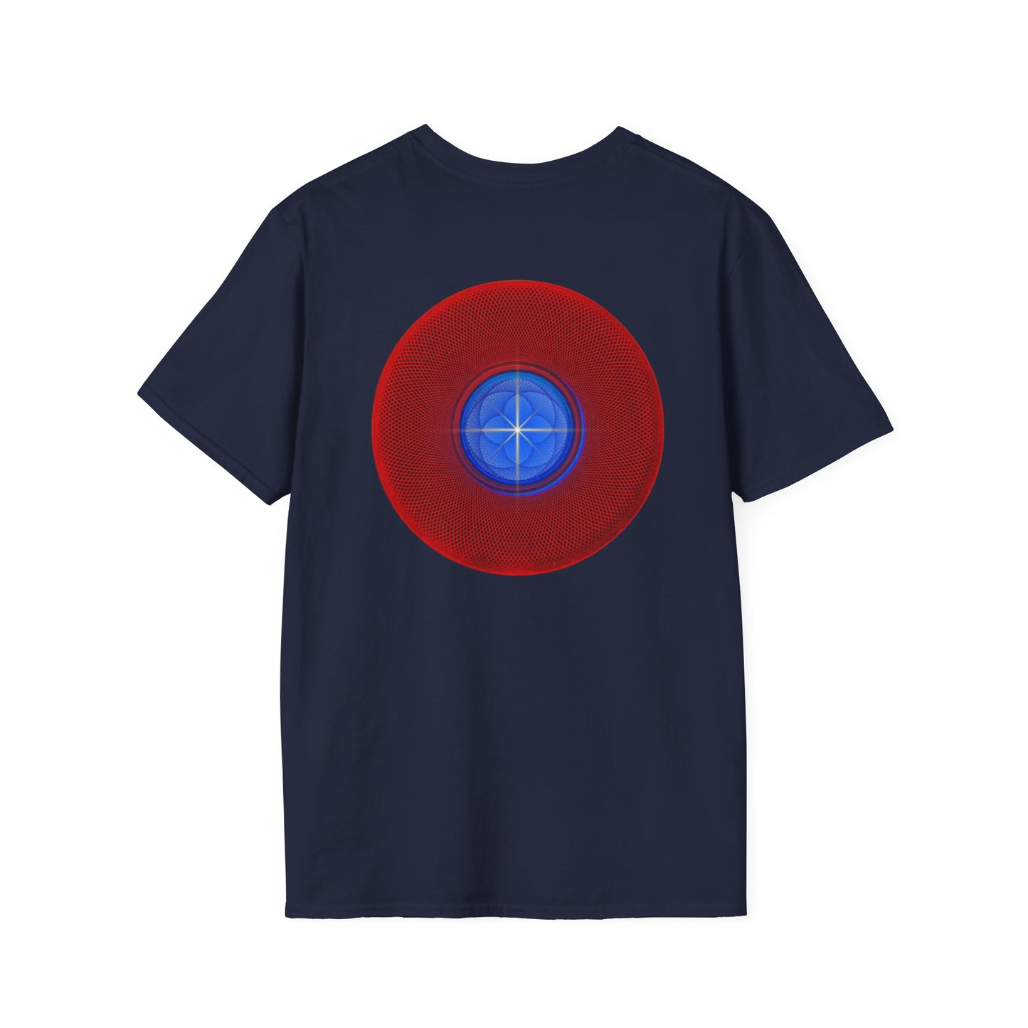 Classic Donut Tee - Unisex Soft-Style - "The Geometrical Donut" - series 1.0 - red donut