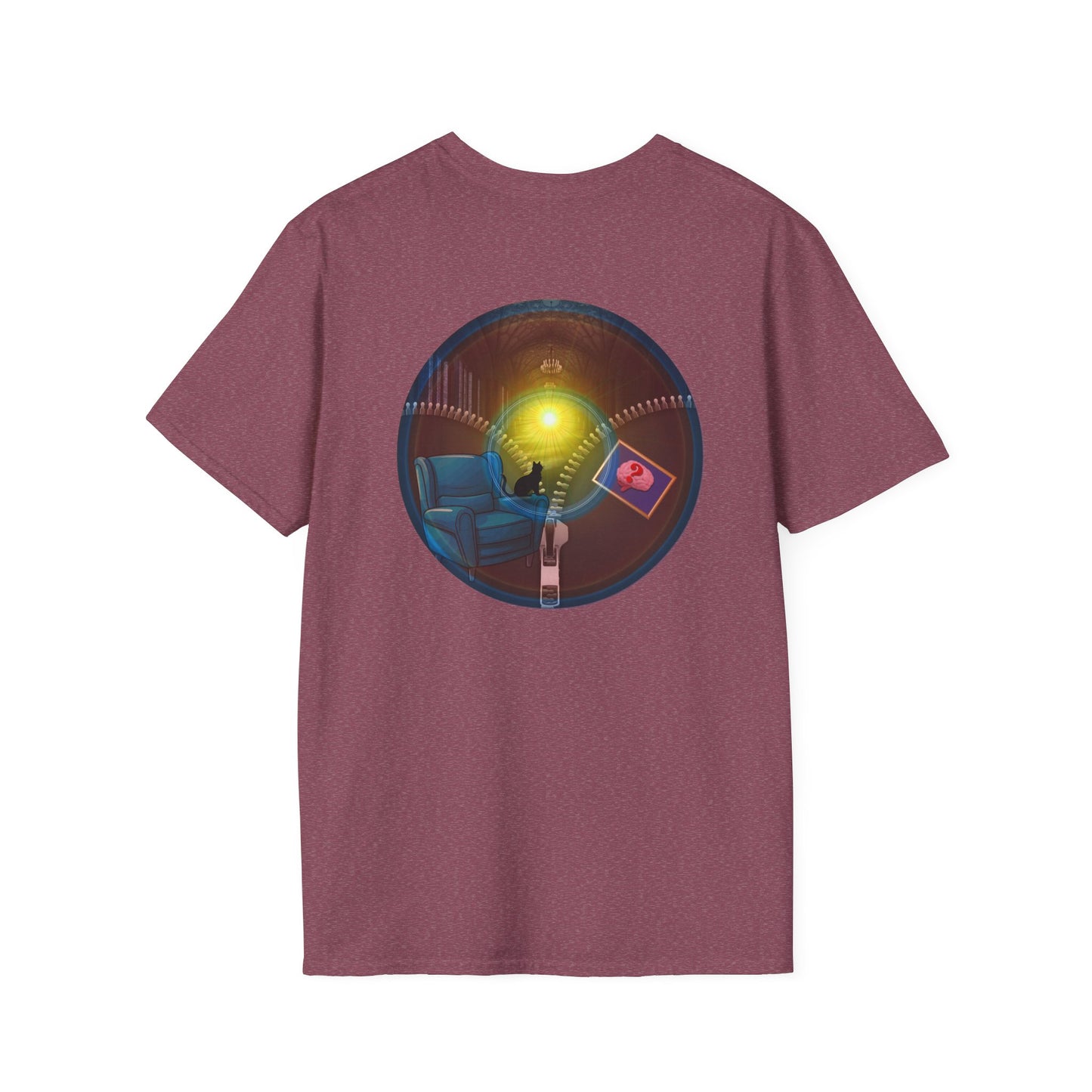Classic Donut Tee - Unisex Soft-Style - "Donuts Going Through My Mind Mind Mind" - vivid pic donut