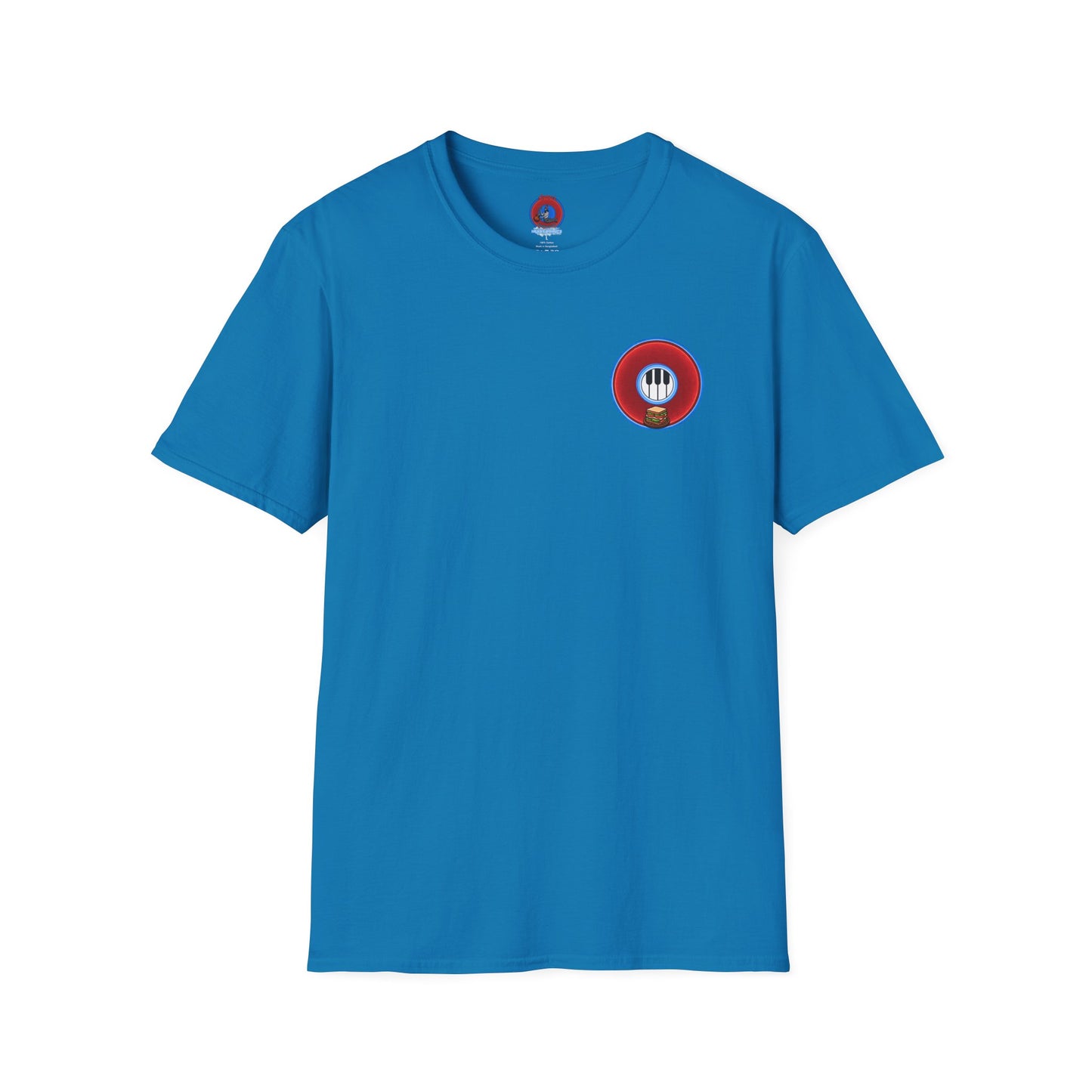 Classic Donut Tee - Unisex Soft-Style - "Rage Side Donut" - vivid red donut - variant 2