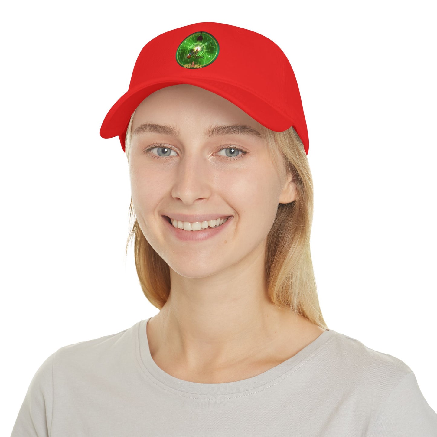 Lumpy Donut Baseball Cap - "There was a party Dec 28-31, 2022 - now tell me where were you" - vivid green word donut w/