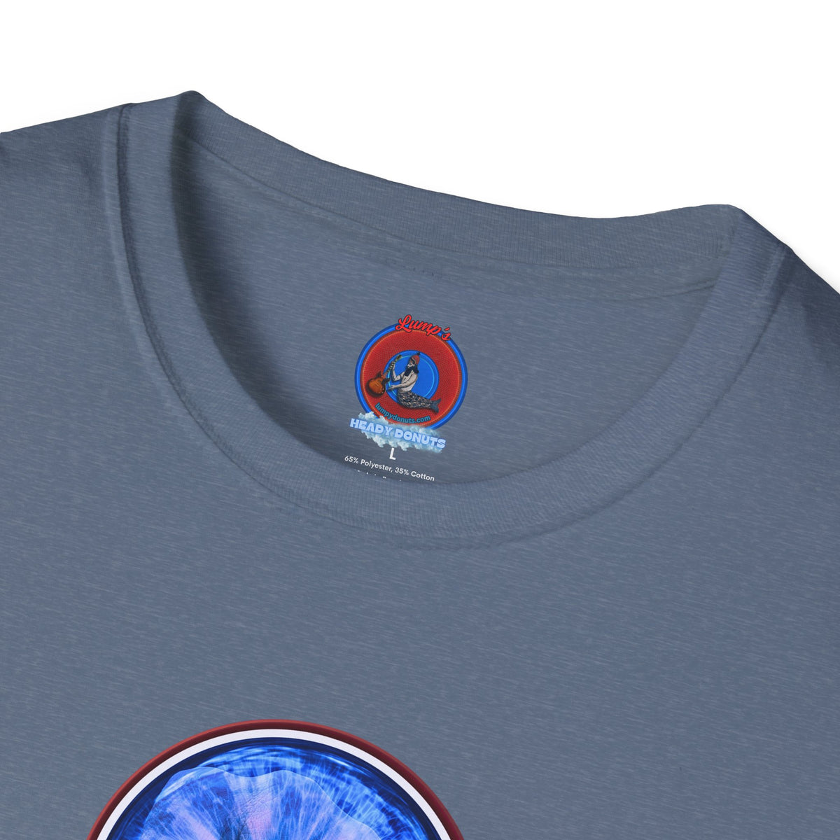 Classic Donut Tee - Unisex Soft-Style - "Wilson's Eyesore Donut Tee" - blue idonut - variant 2