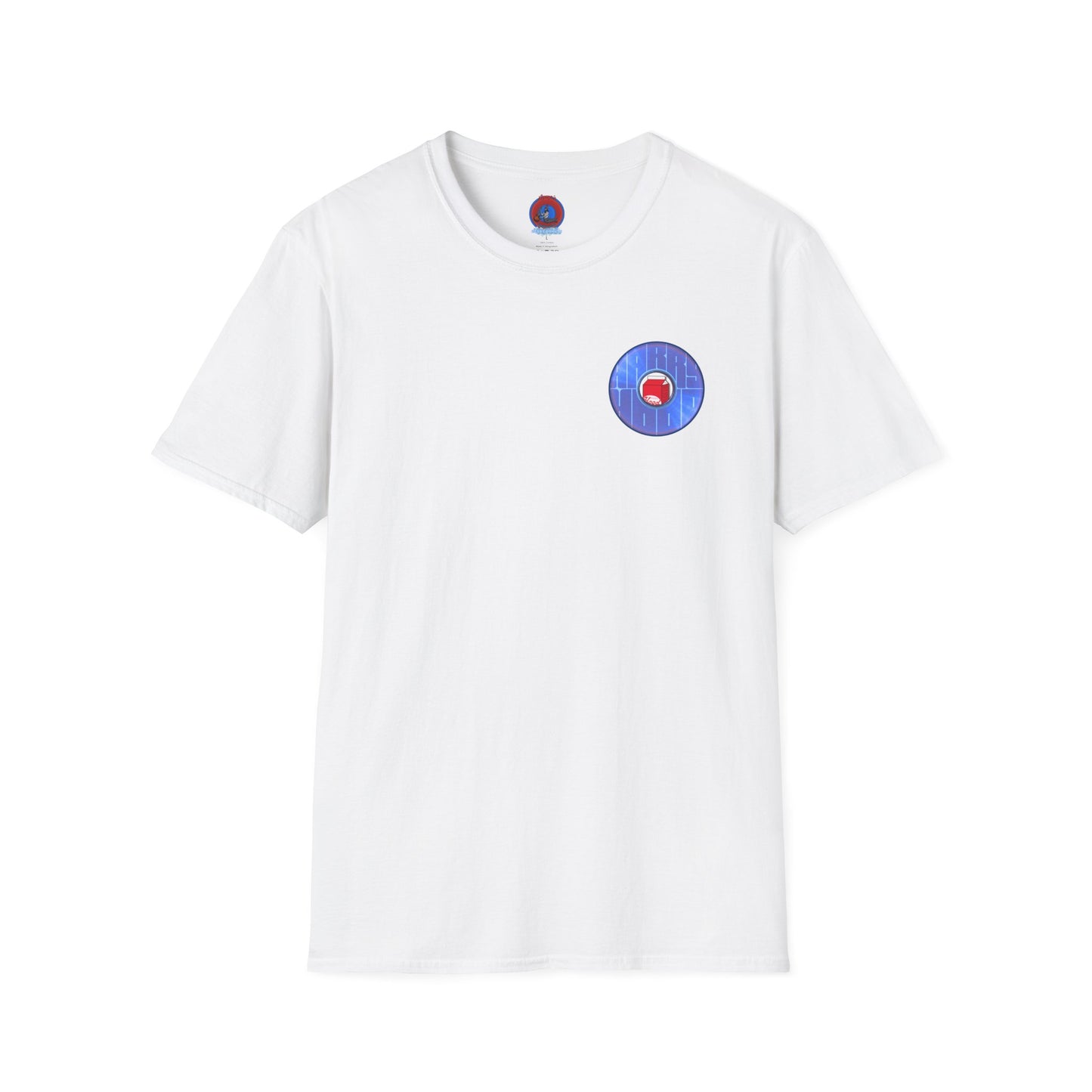 Classic Donut Tee - Unisex Soft-Style - "Harry Left His Shirt" - series 1.0  - variant 3 - purple/blue donut