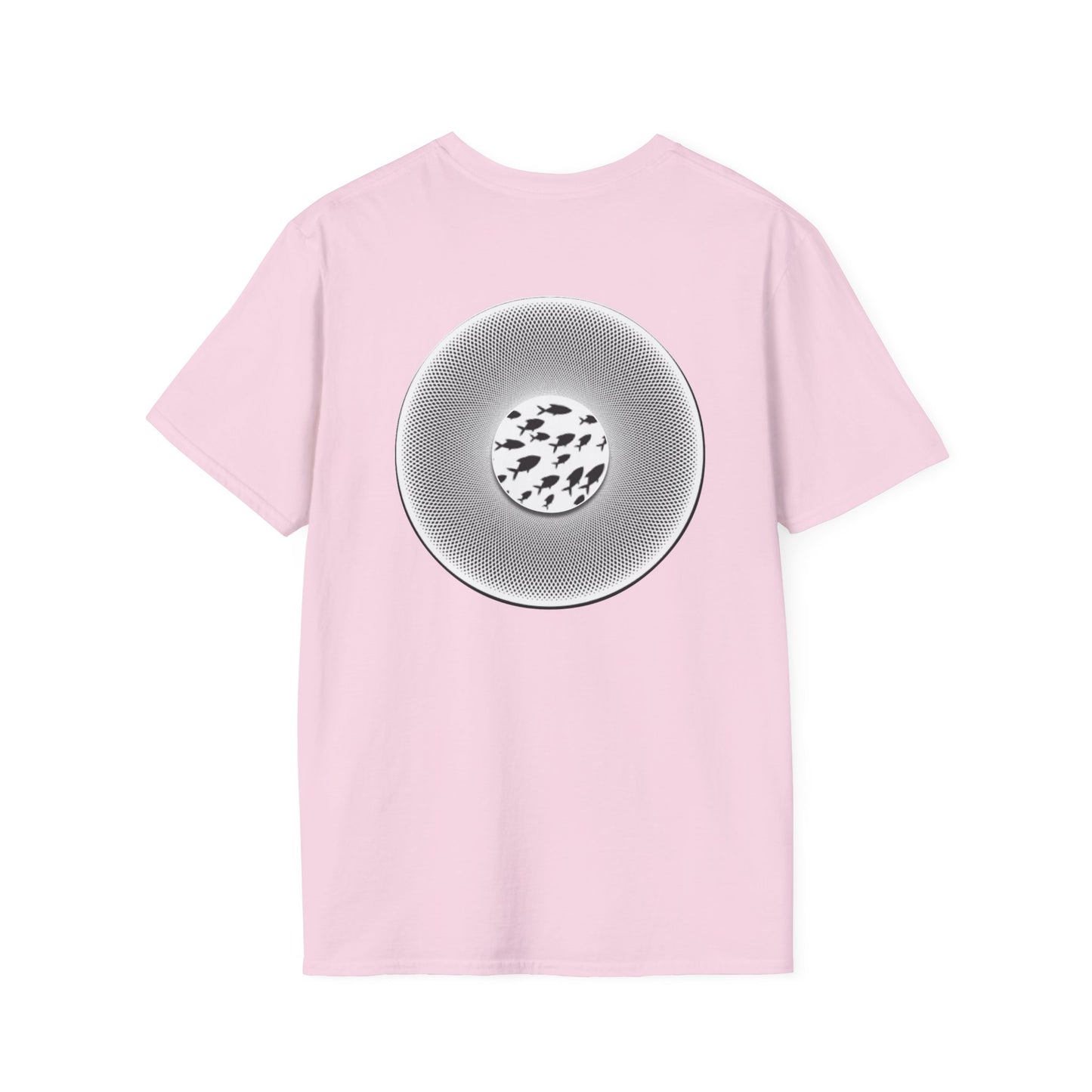 Classic Donut Tee - Unisex Soft-Style - "If I'm Swimming By" - variant 1 - white - textured donut