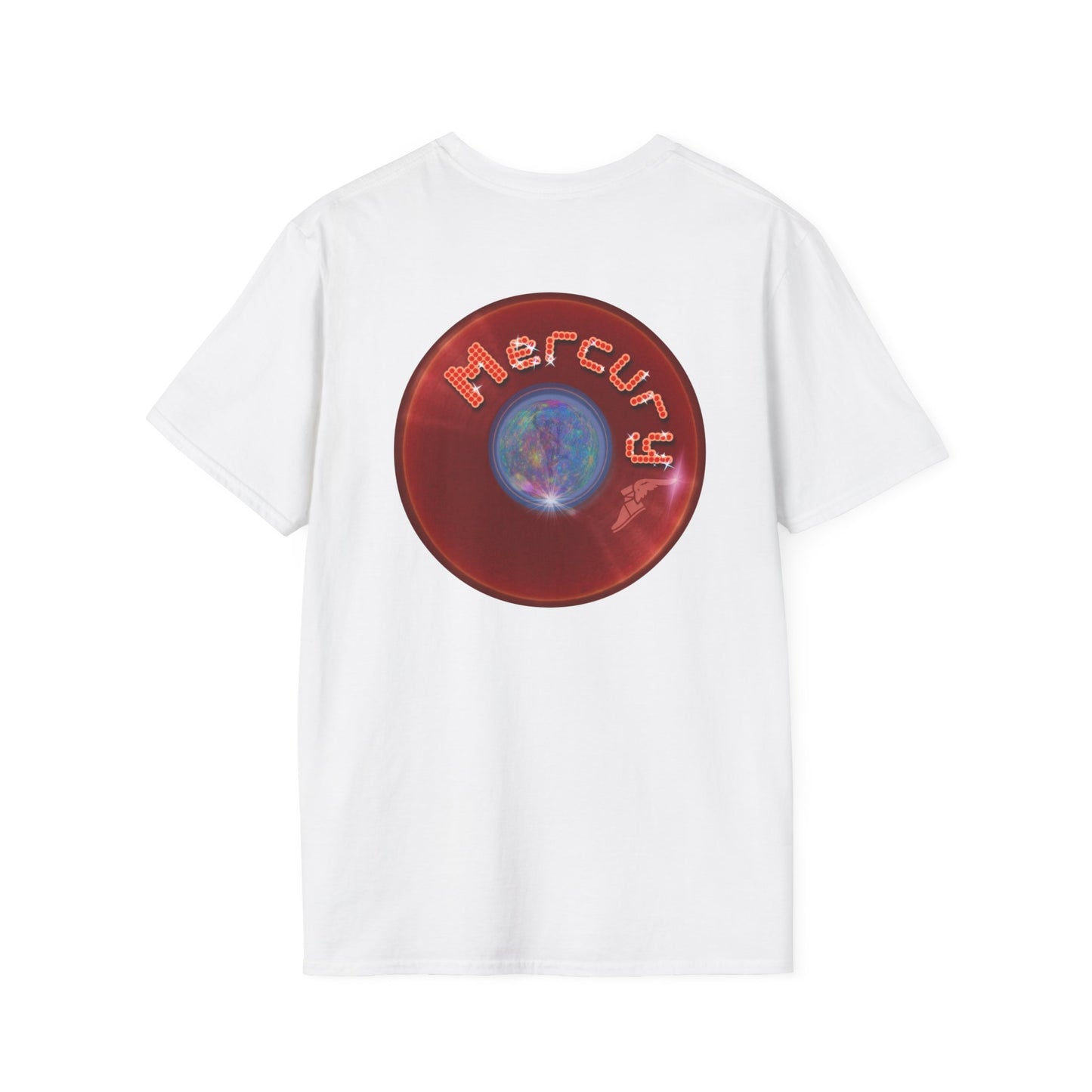 Classic Donut Tee - Unisex Soft-Style - "Donuts of the Gods" - series 1.0 - variant 3 - red donut