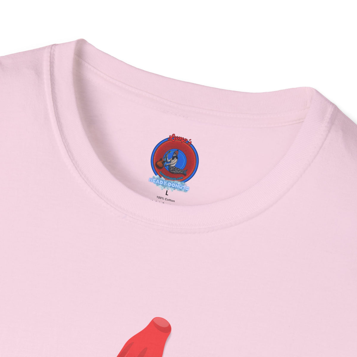 Classic Donut Tee - Unisex Soft-Style - "Blow this Popsicle Stand" - red/blue/cream - bomb pop