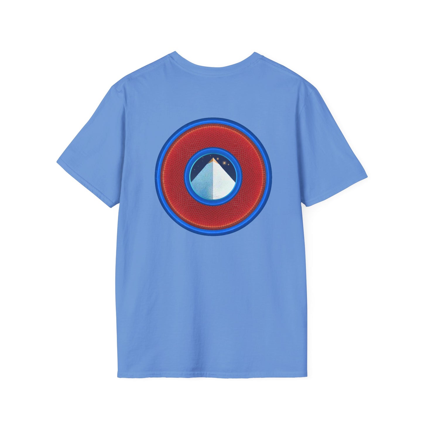 Classic Donut Tee - Unisex Soft-Style - "Limestone Donuts so Large" - variant 1 - red donut