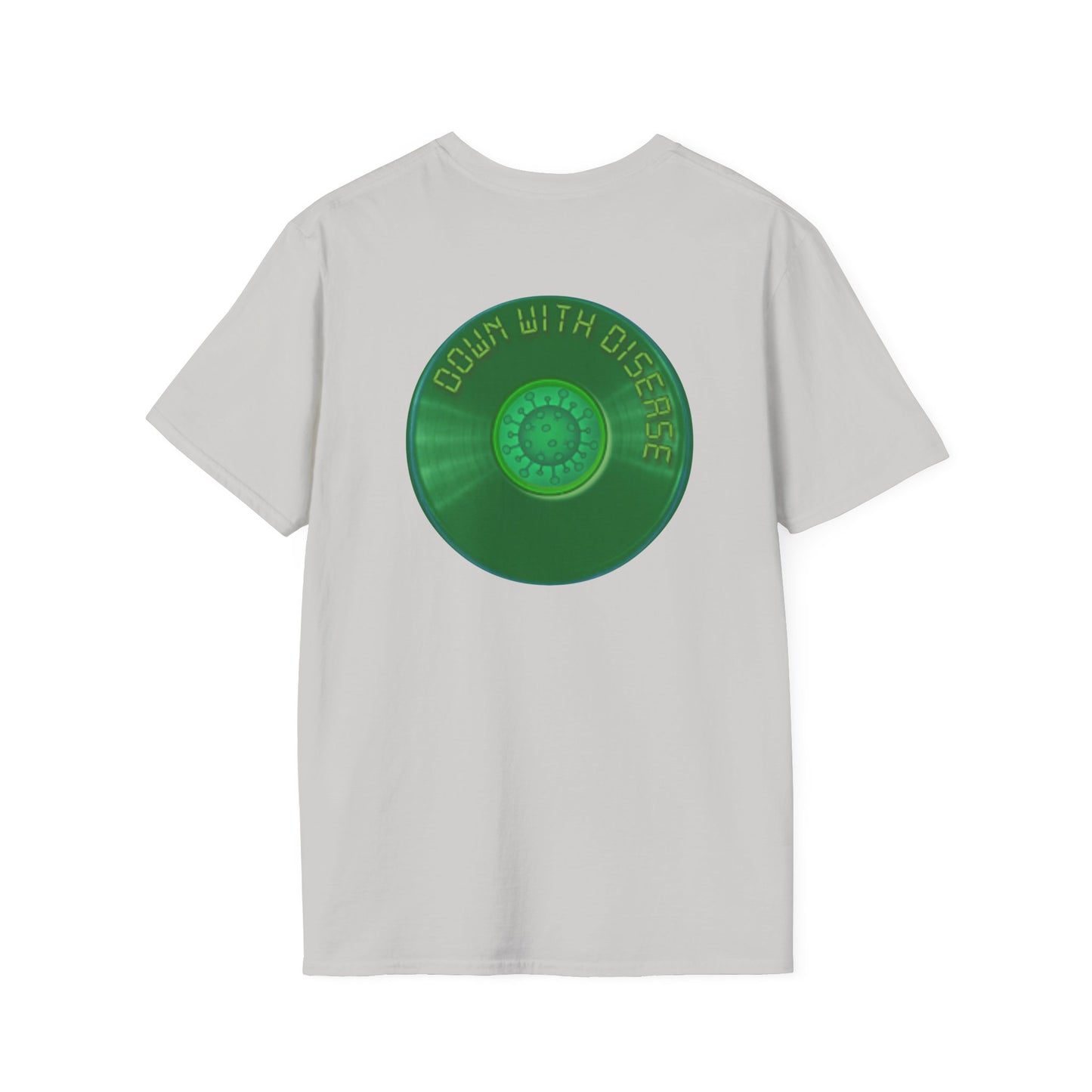 Classic Donut Tee - Unisex Soft-Style - "Down with this Donut Tee" - green donut