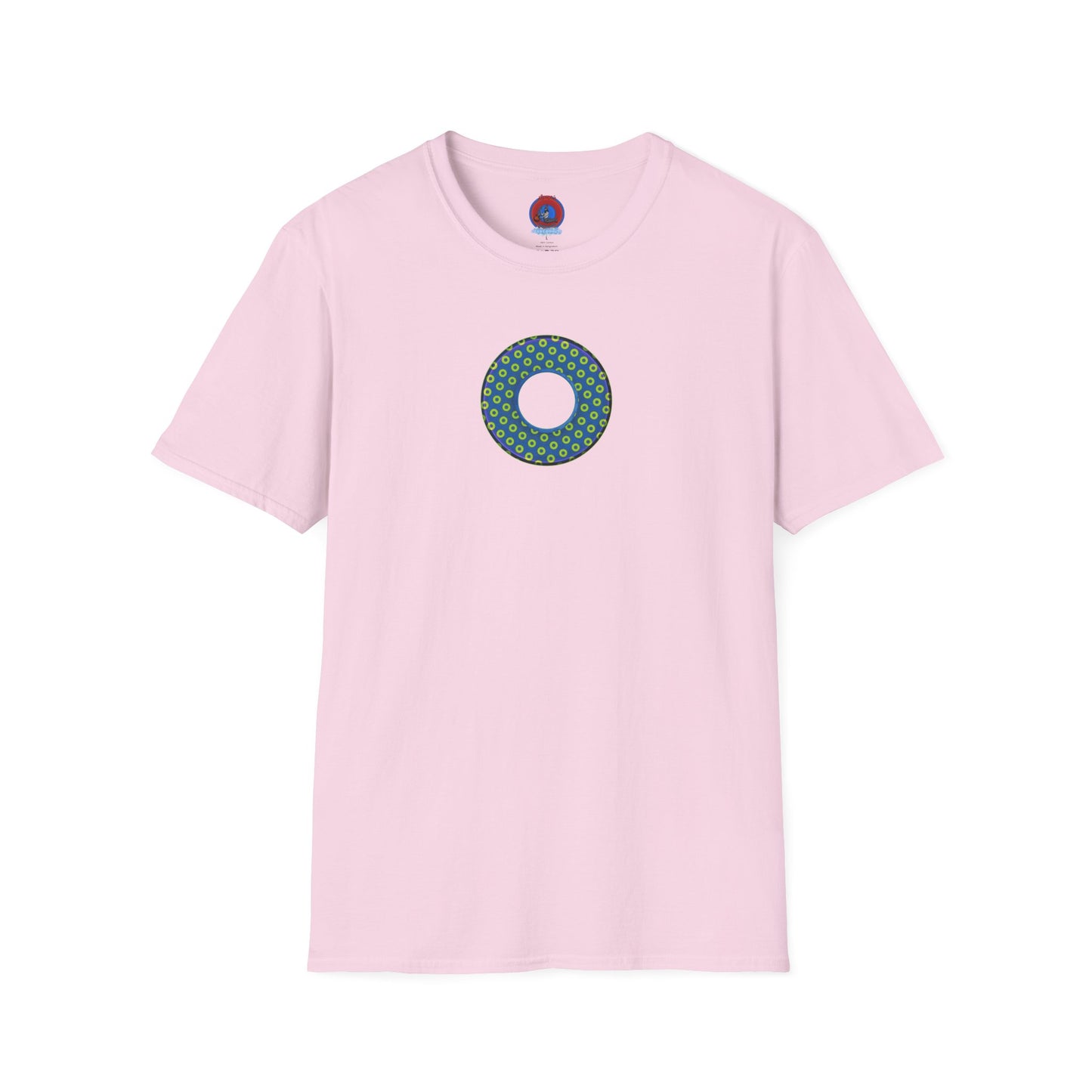 Plain Donuts/Unisex Soft-Style - "Plain Electric Paradoxical Donuts" - yellow/blue donuts