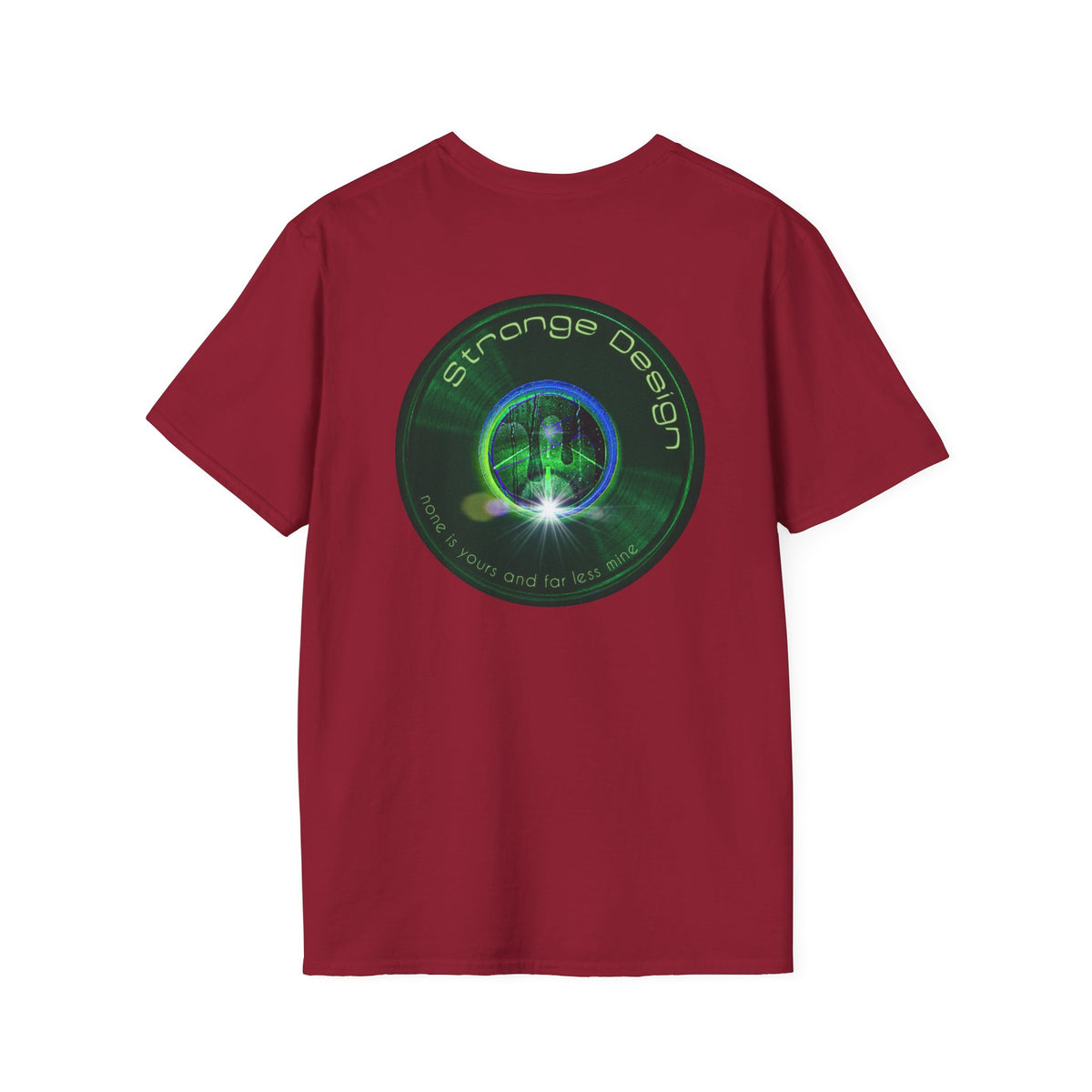 Classic Donut Tee - Unisex Soft-Style - "The Strangely Designed Donut Tee" - series 1.0 - green donut