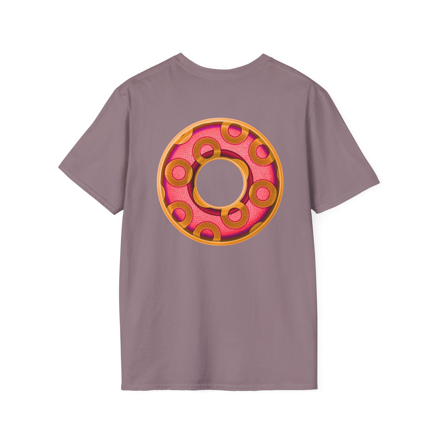 Plain Donuts/Unisex Soft-Style - "Plain Rustic Paradoxical Donuts" - rose/gold donuts
