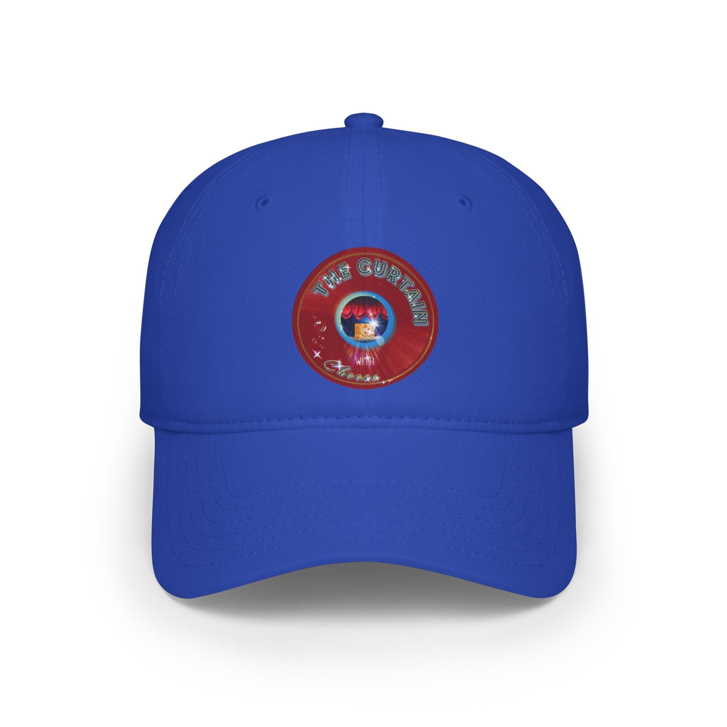 Lumpy Donut Baseball Cap - "The Official Donut W/" - variant 1 - red vivid donut w/