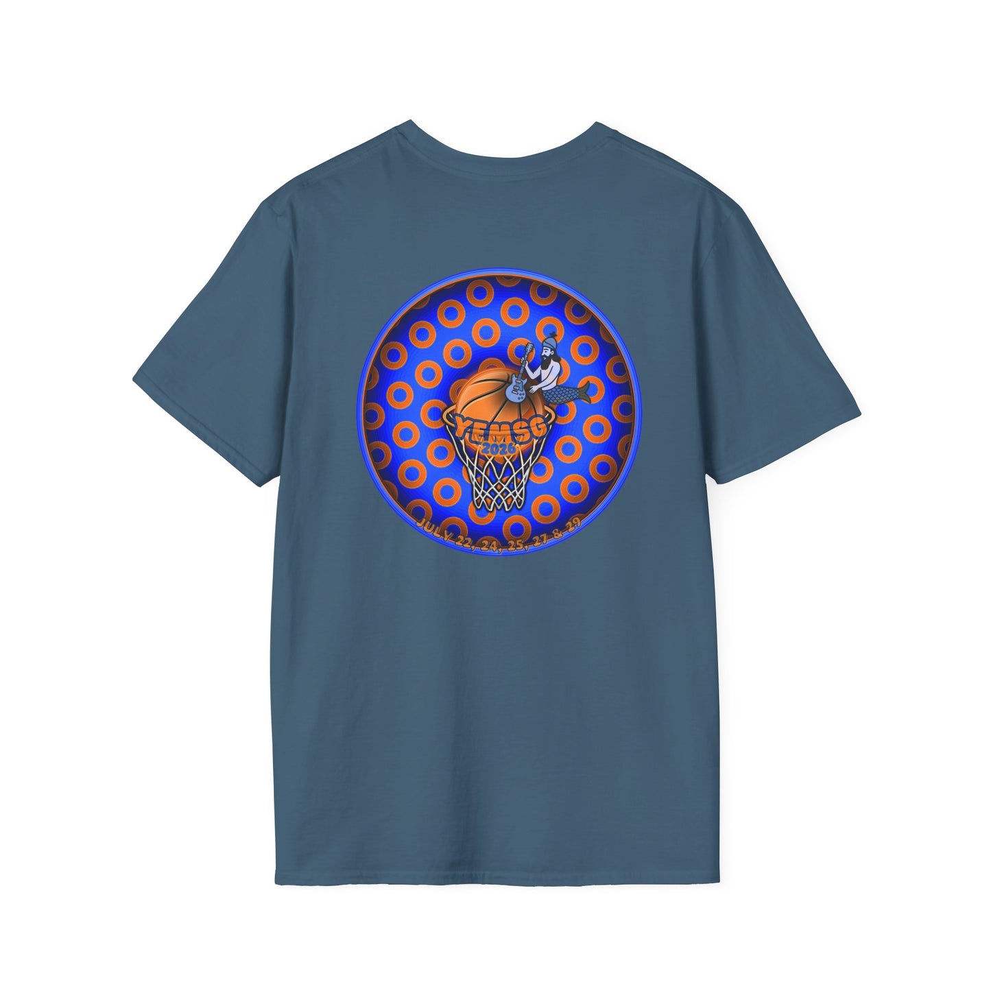 Classic Donut Tee - Unisex Soft-Style - "Diedrich Knickerbocker's Donut" - blue/orange caviar paradox donut - variant 2