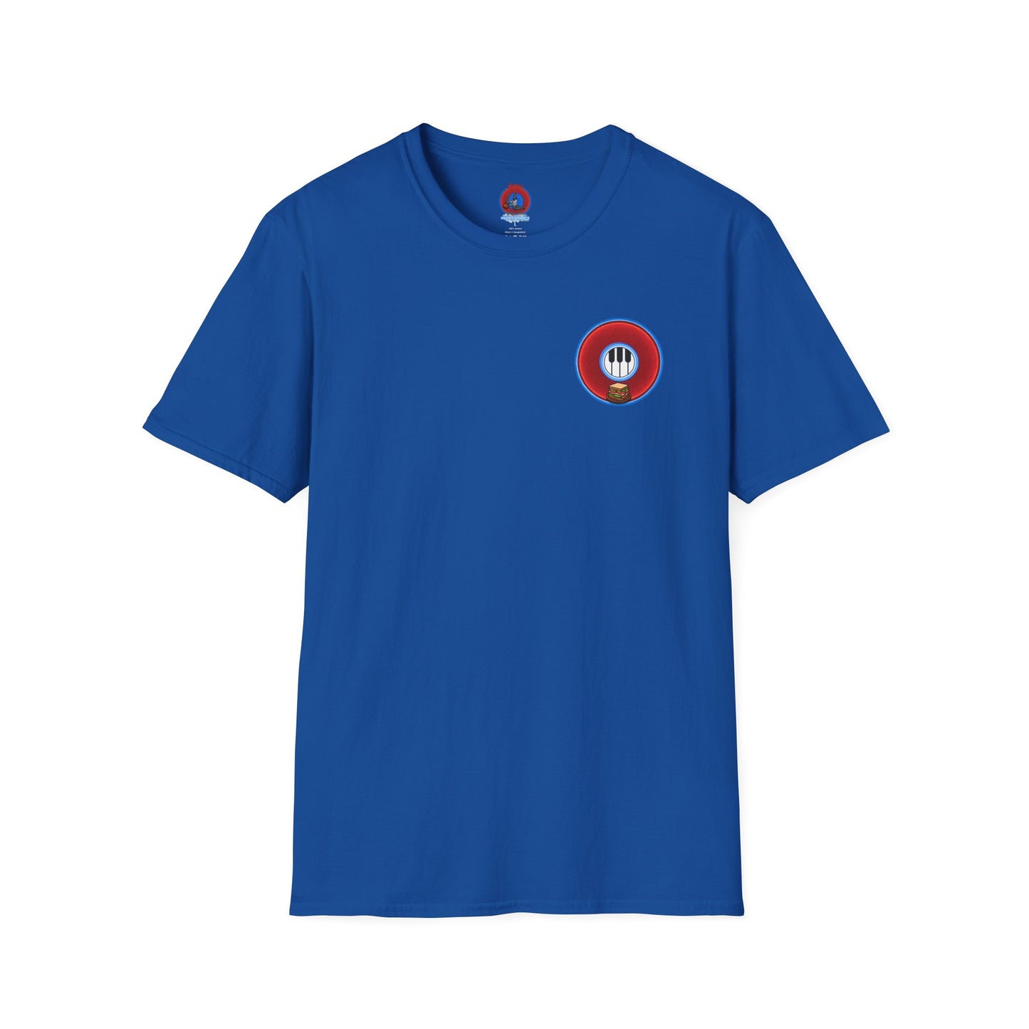 Classic Donut Tee - Unisex Soft-Style - "Rage Side Donut" - vivid red donut - variant 2