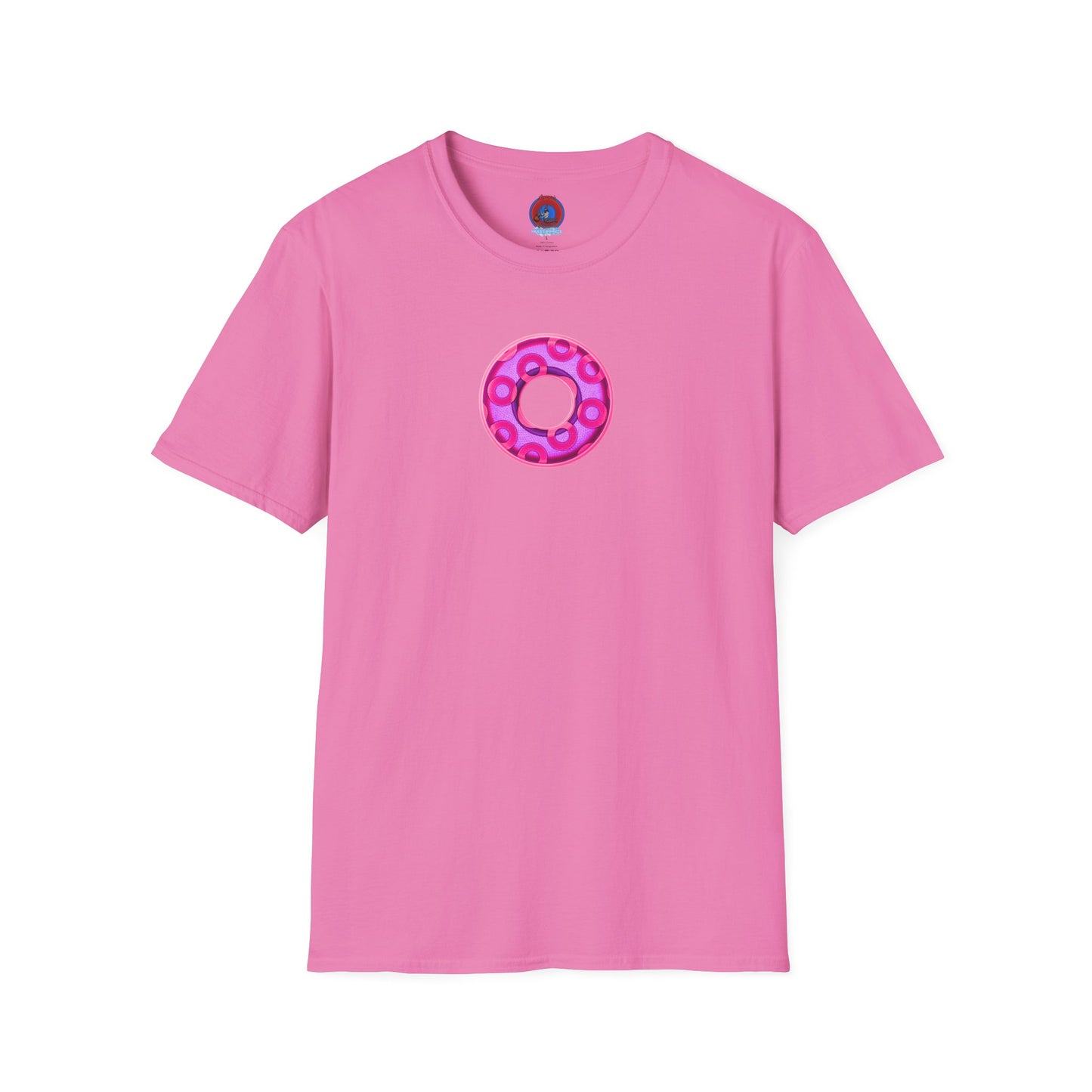 Plain Donuts/Unisex Soft-Style - "Plain Rustic Paradoxical Donuts" - light purple/magenta donuts