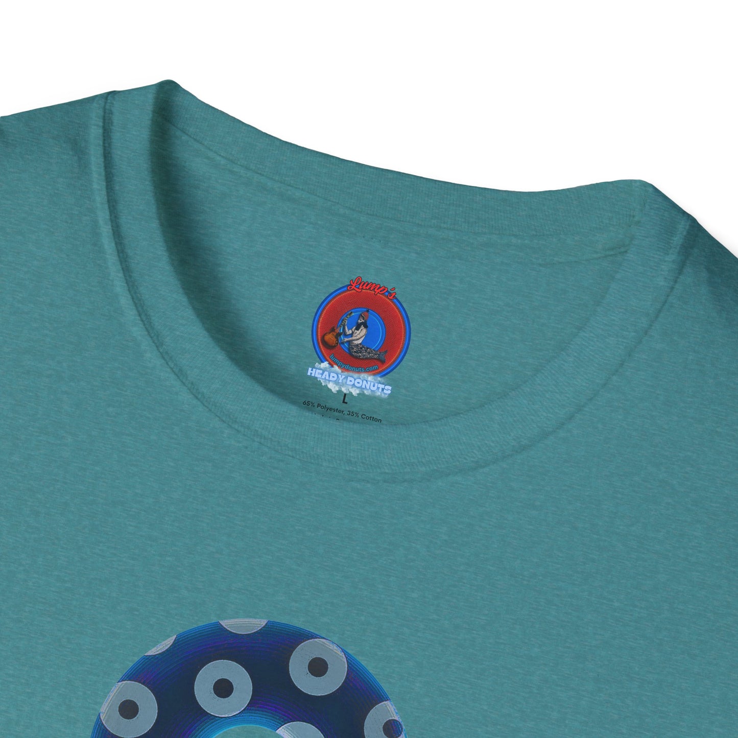 Plain Donuts/Unisex Soft-Style - "Plain Blimpy Paradoxical Donuts" - dark blue/gray donuts